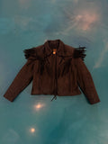 Vintage Protech Fringe Leather Jacket
