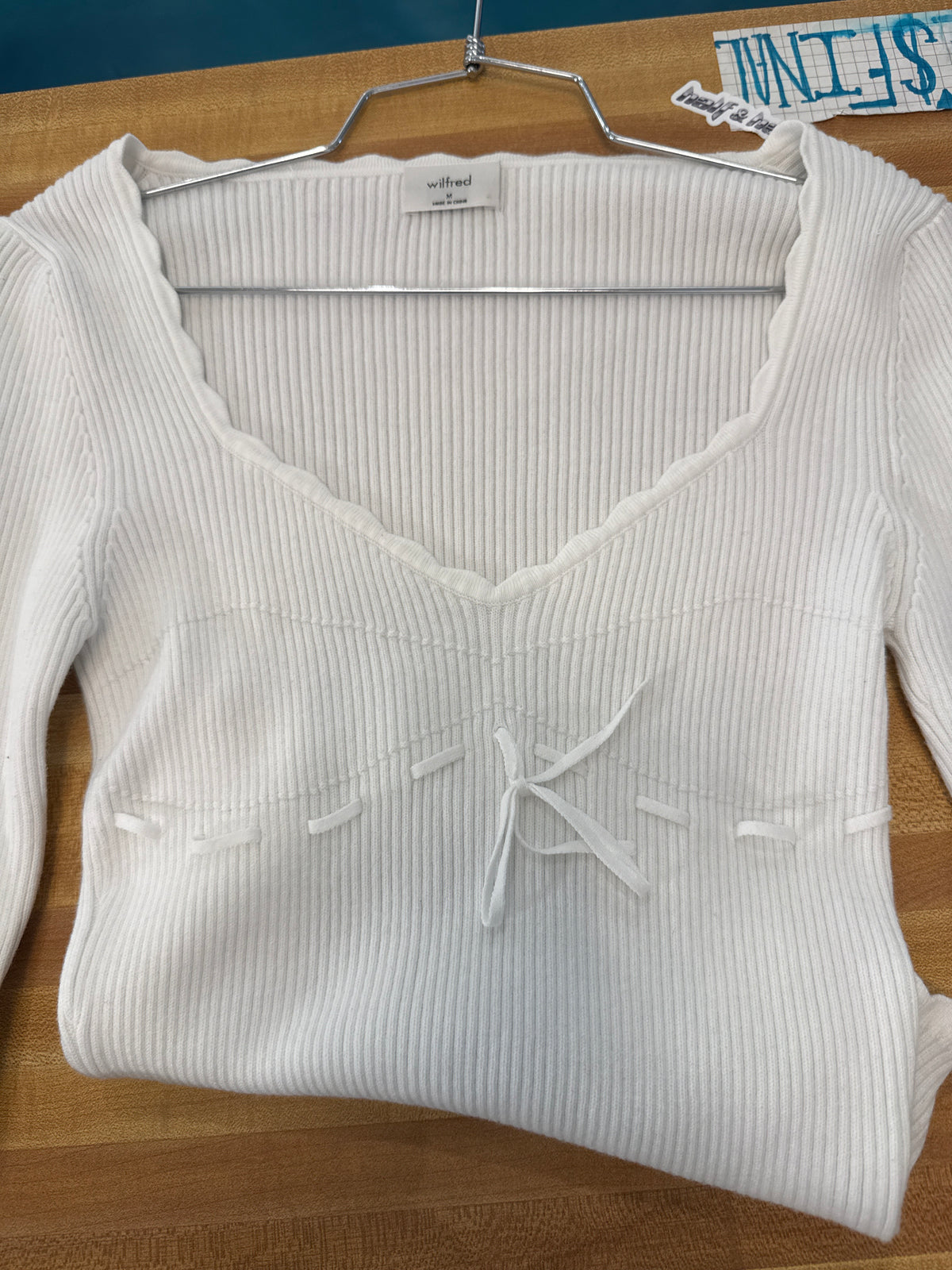 Aritzia White Long Sleeve (M)