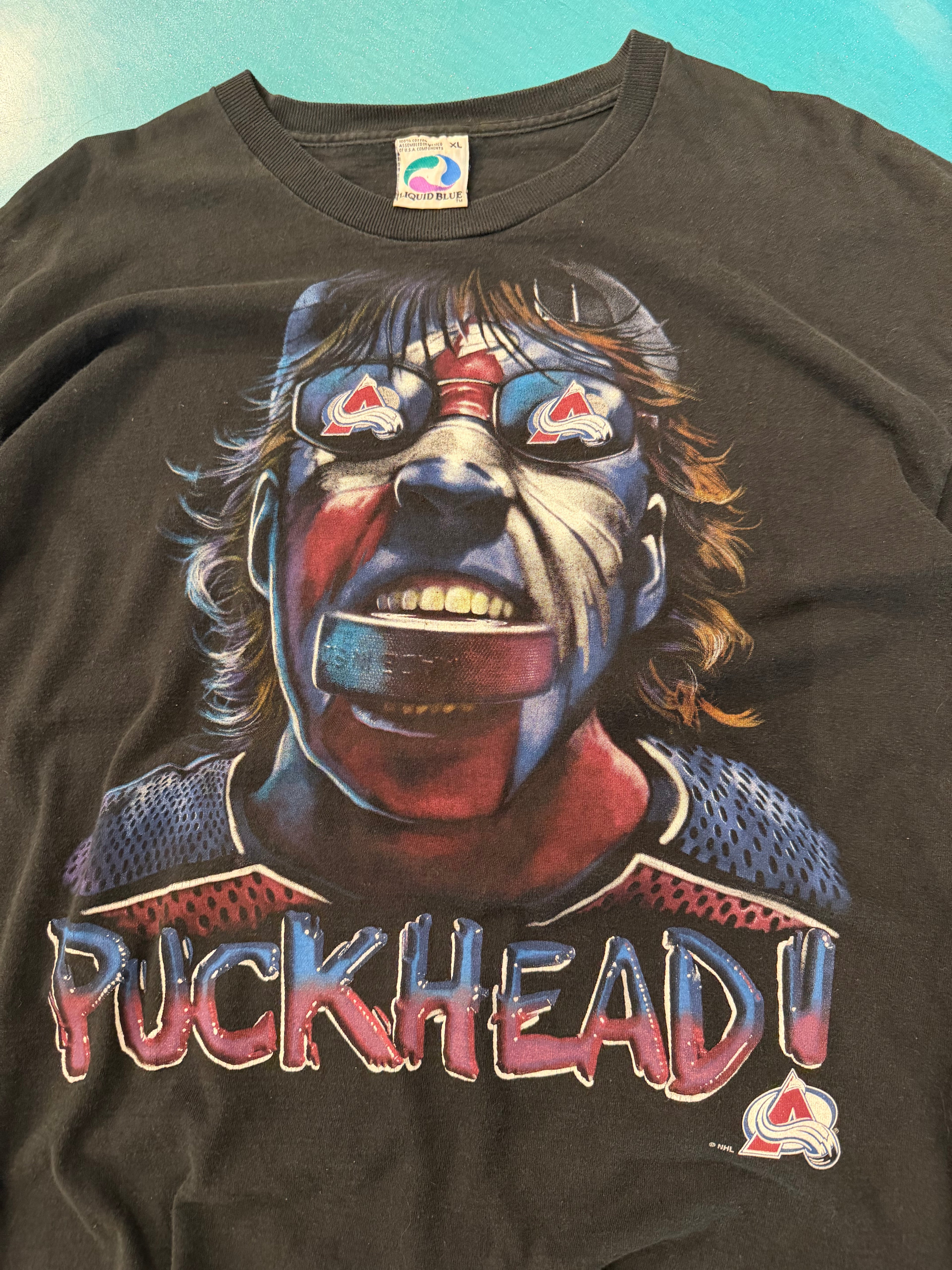 Vintage Colorado Avalanche Puckhead T-Shirt (XL)