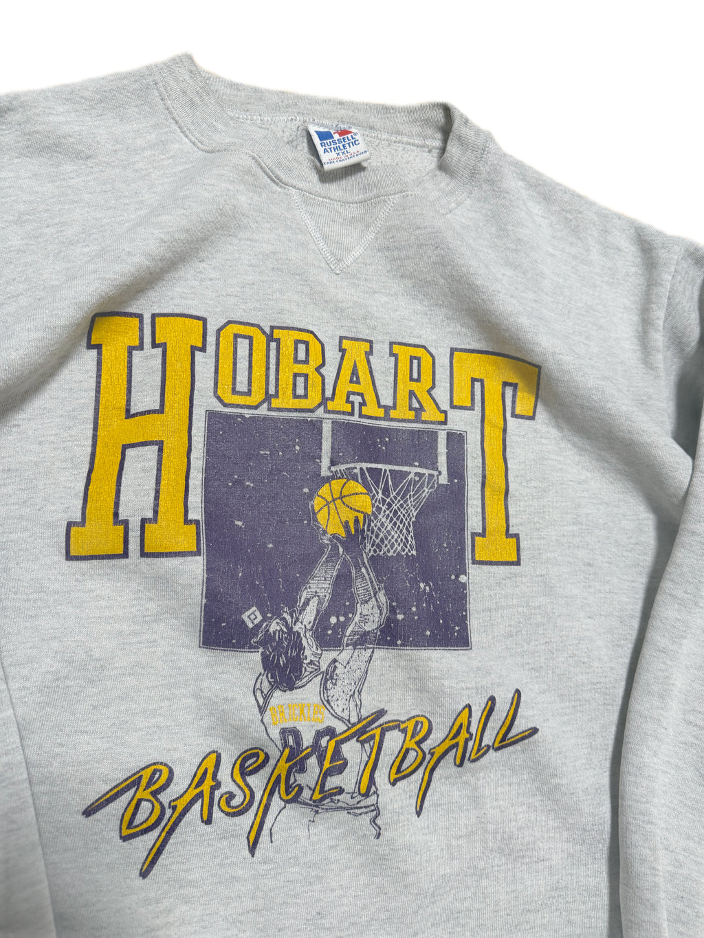 90s Russell Hobart Basketball Crewneck (2XL)