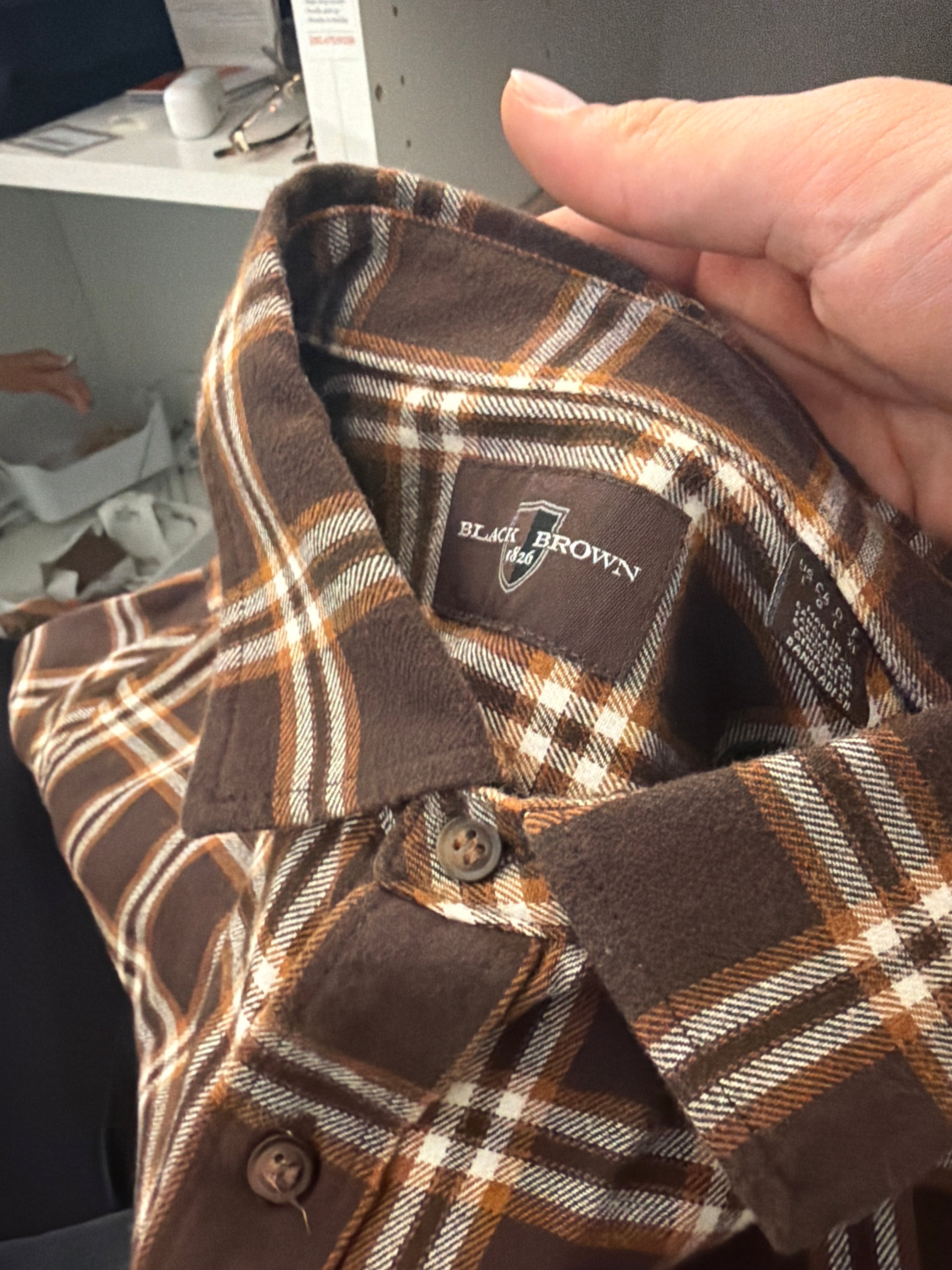 Black Brown Flannel