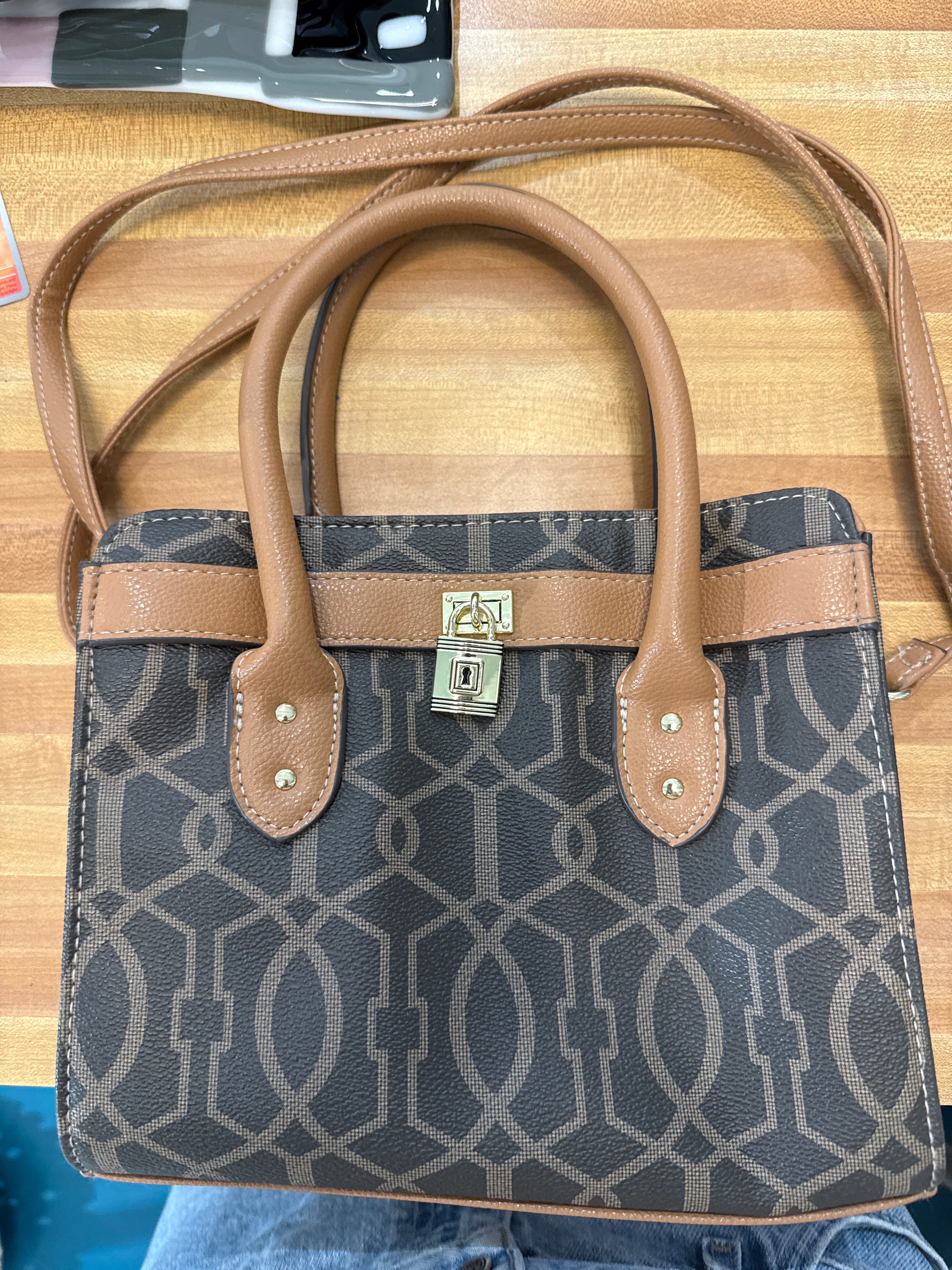 Brown Lock Bag