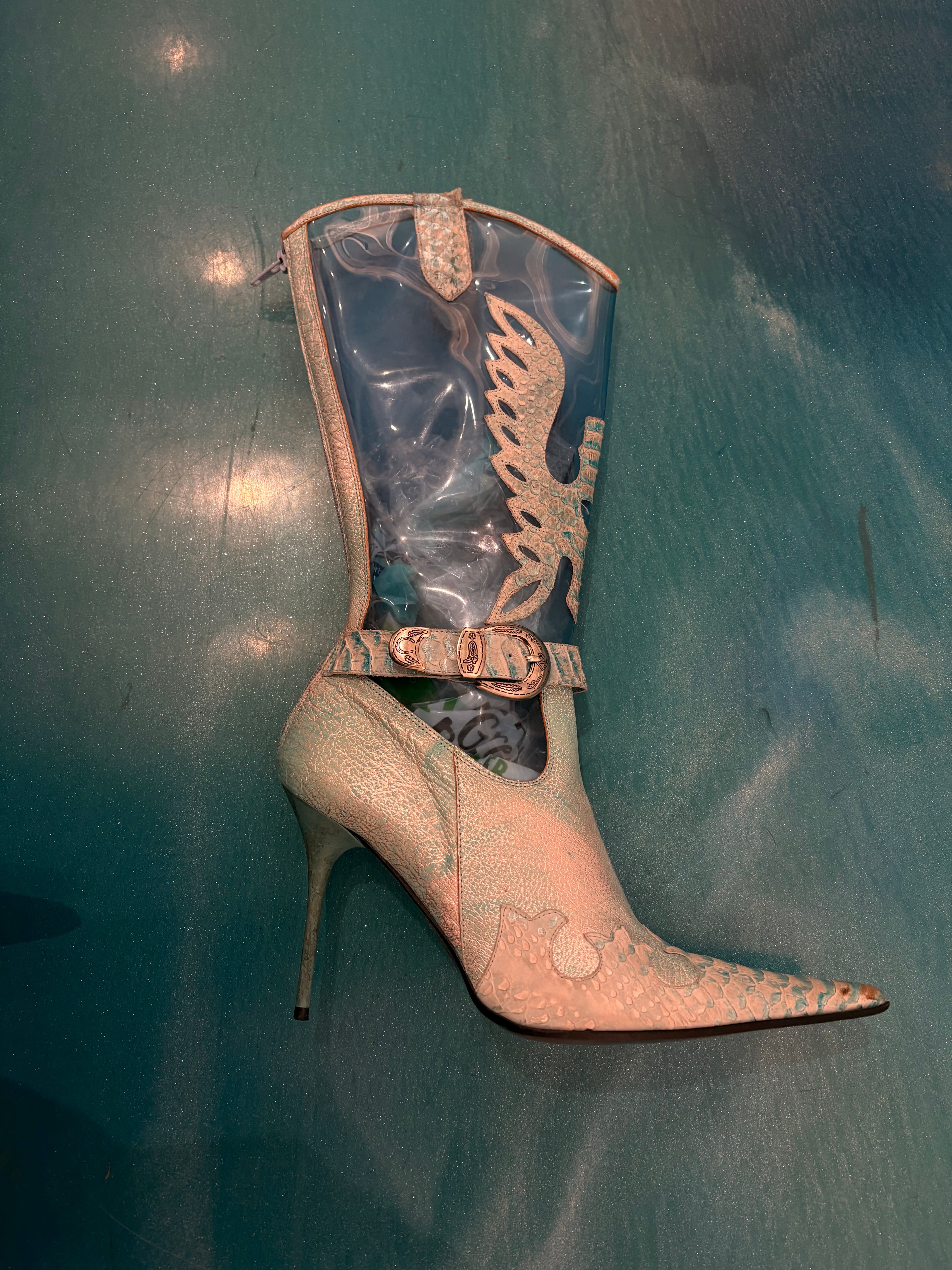 Aldo Blue Cowboy boots (39)