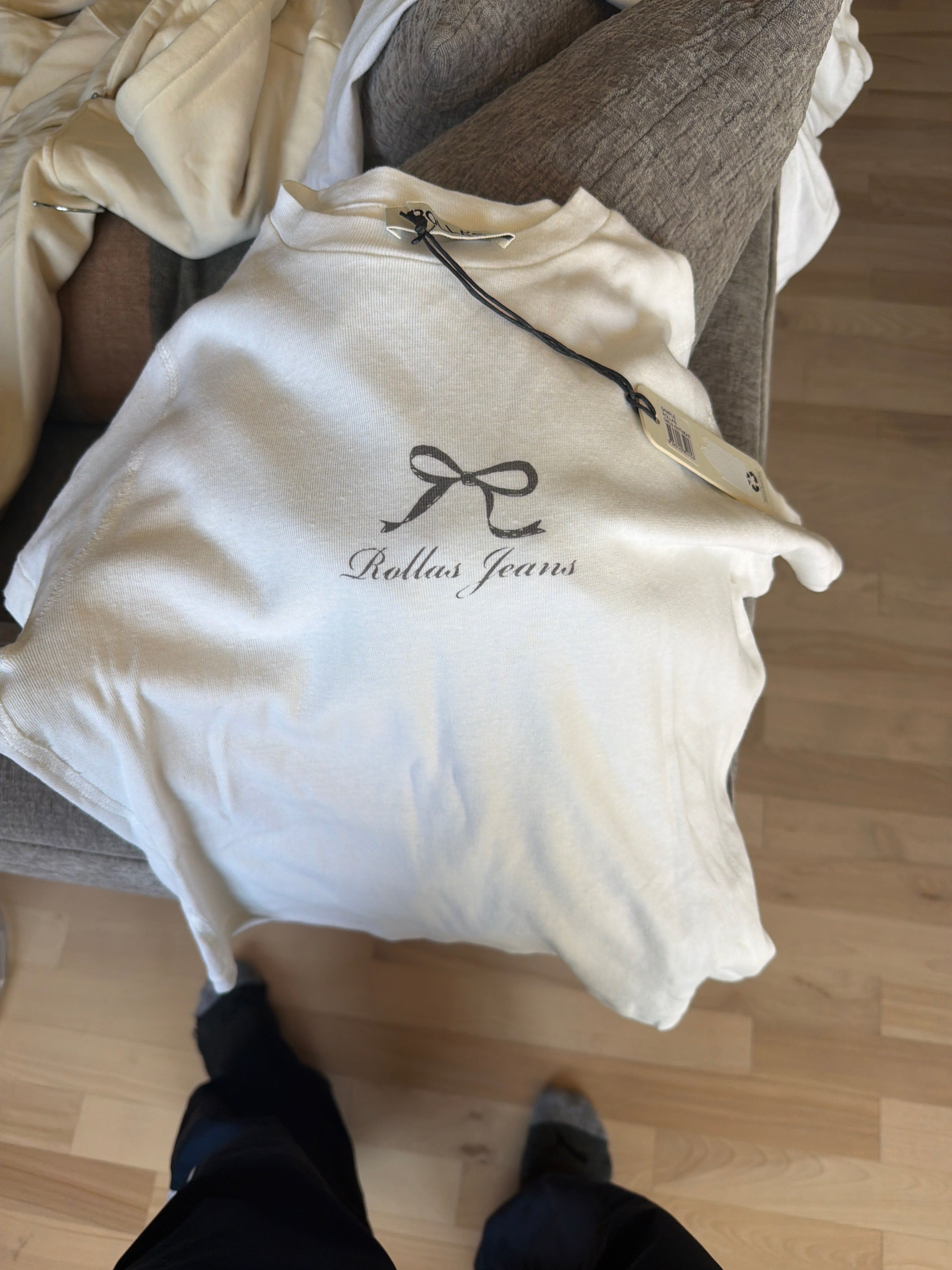Rollas Jean Bow tie tee