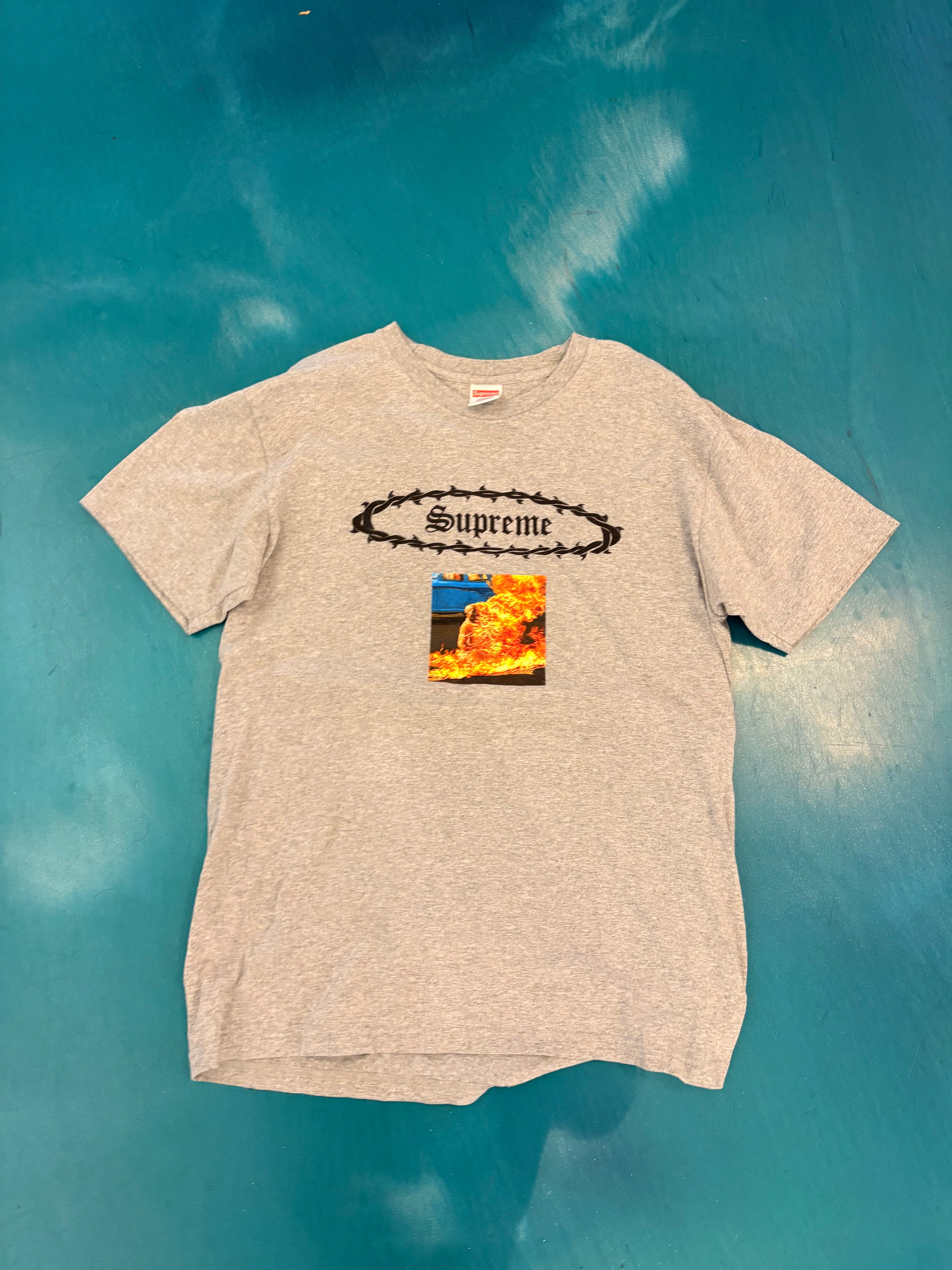 Supreme Eternal Tee ("Burning Monk") (SS17) (L)