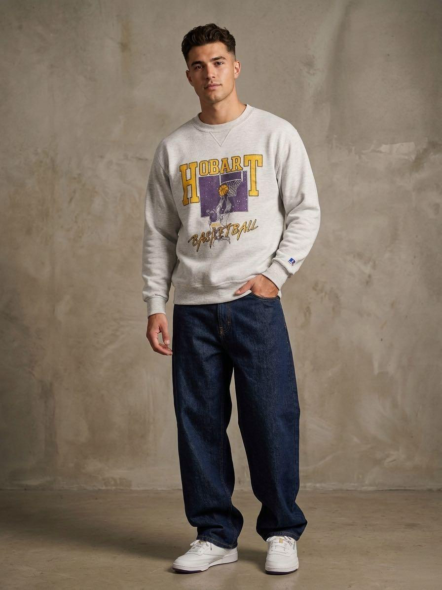 90s Russell Hobart Basketball Crewneck (2XL)