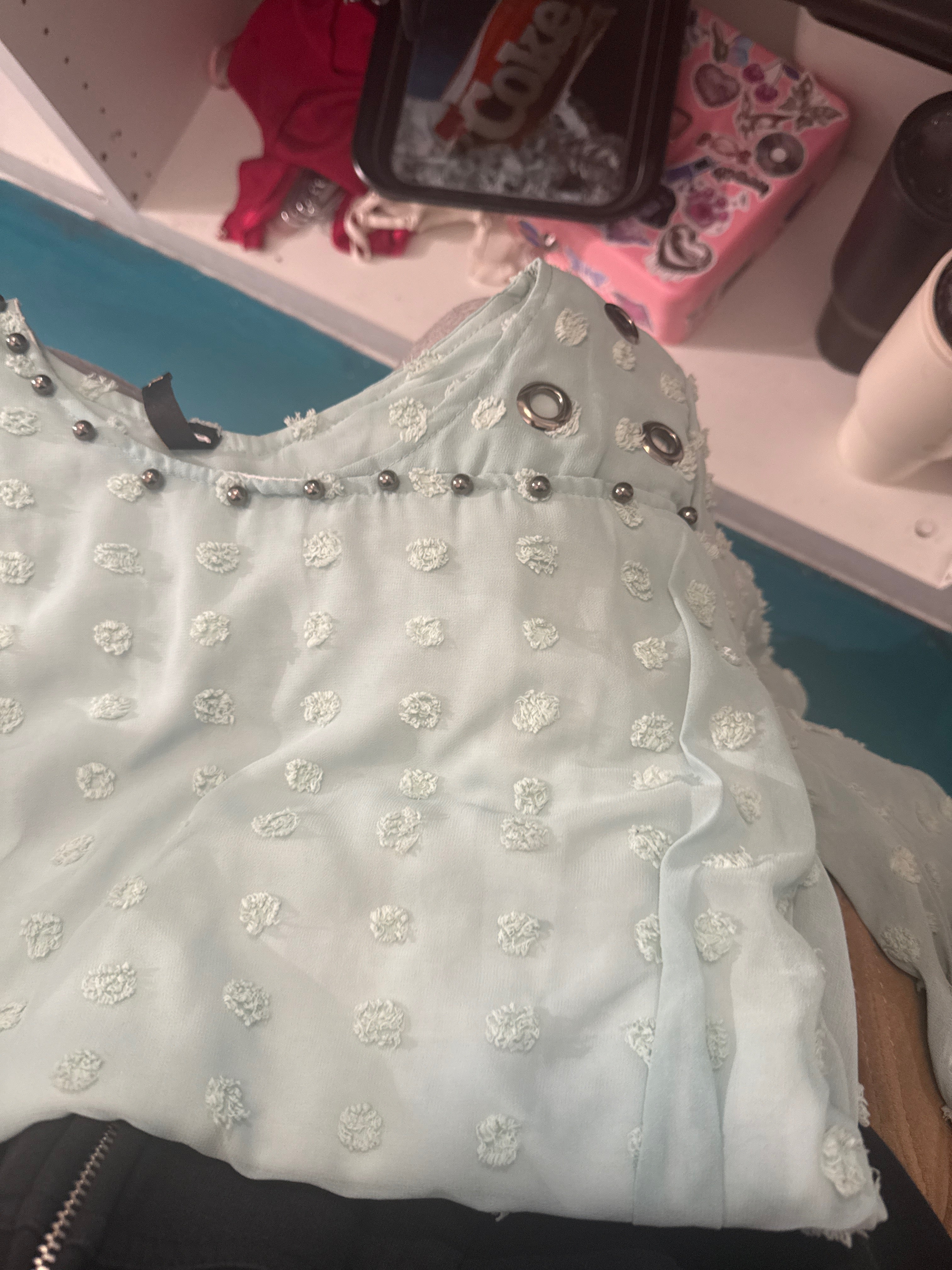 Sheer Seafoam Top (S)