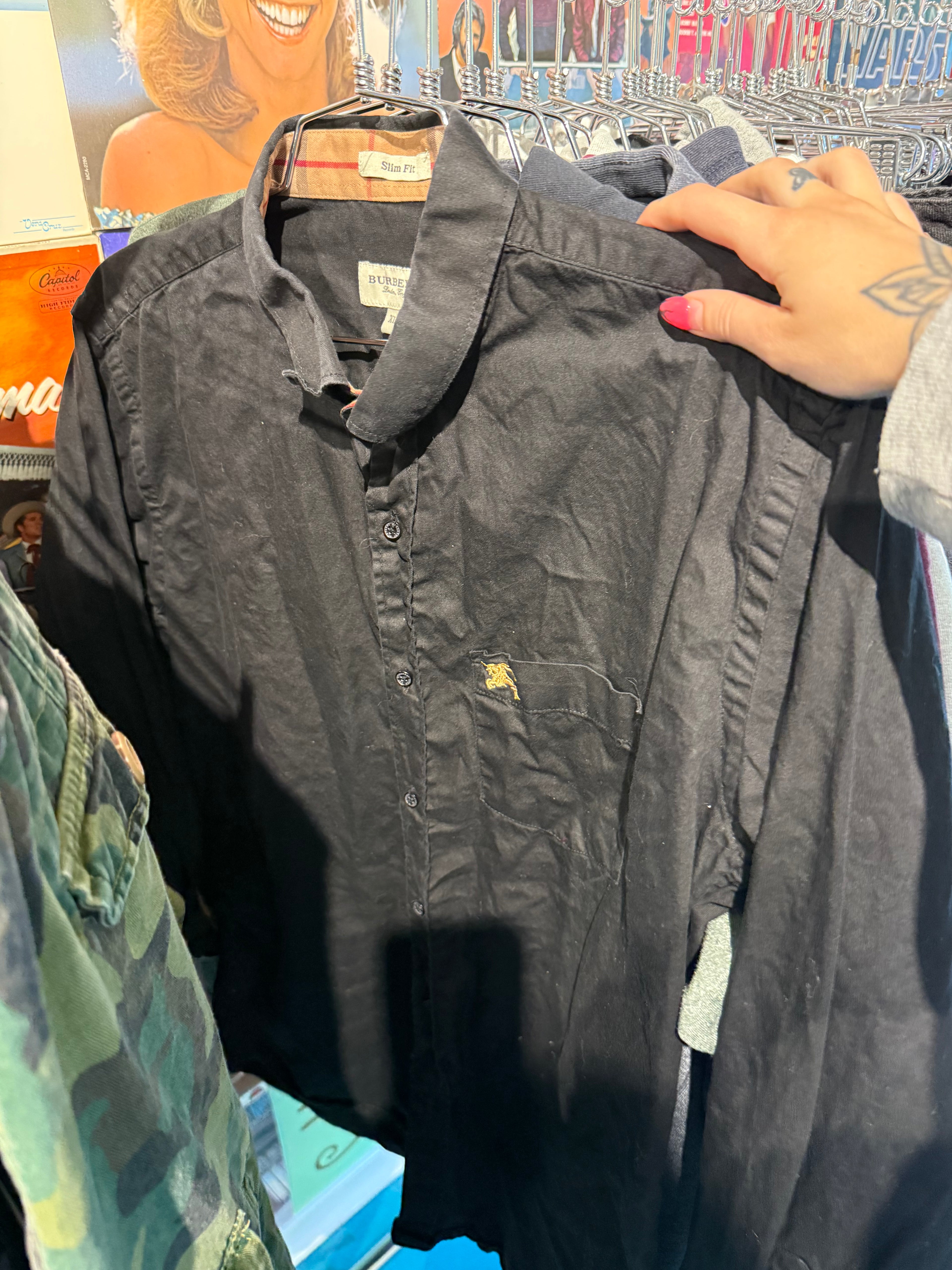 Burberry Button Up (XL)