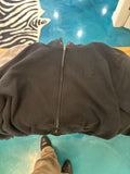 Black zipup L D
