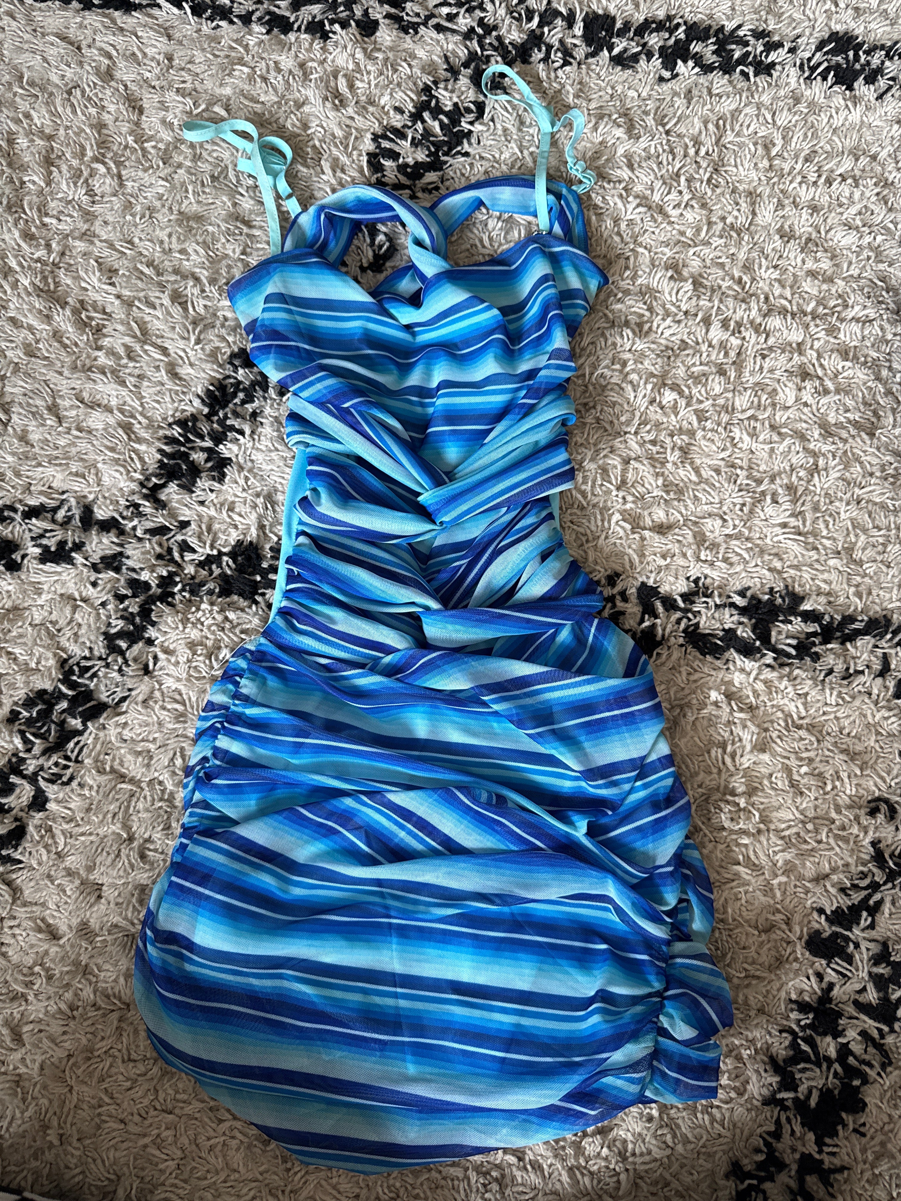 I.AM.GIA Blue Mesh Dress (S)