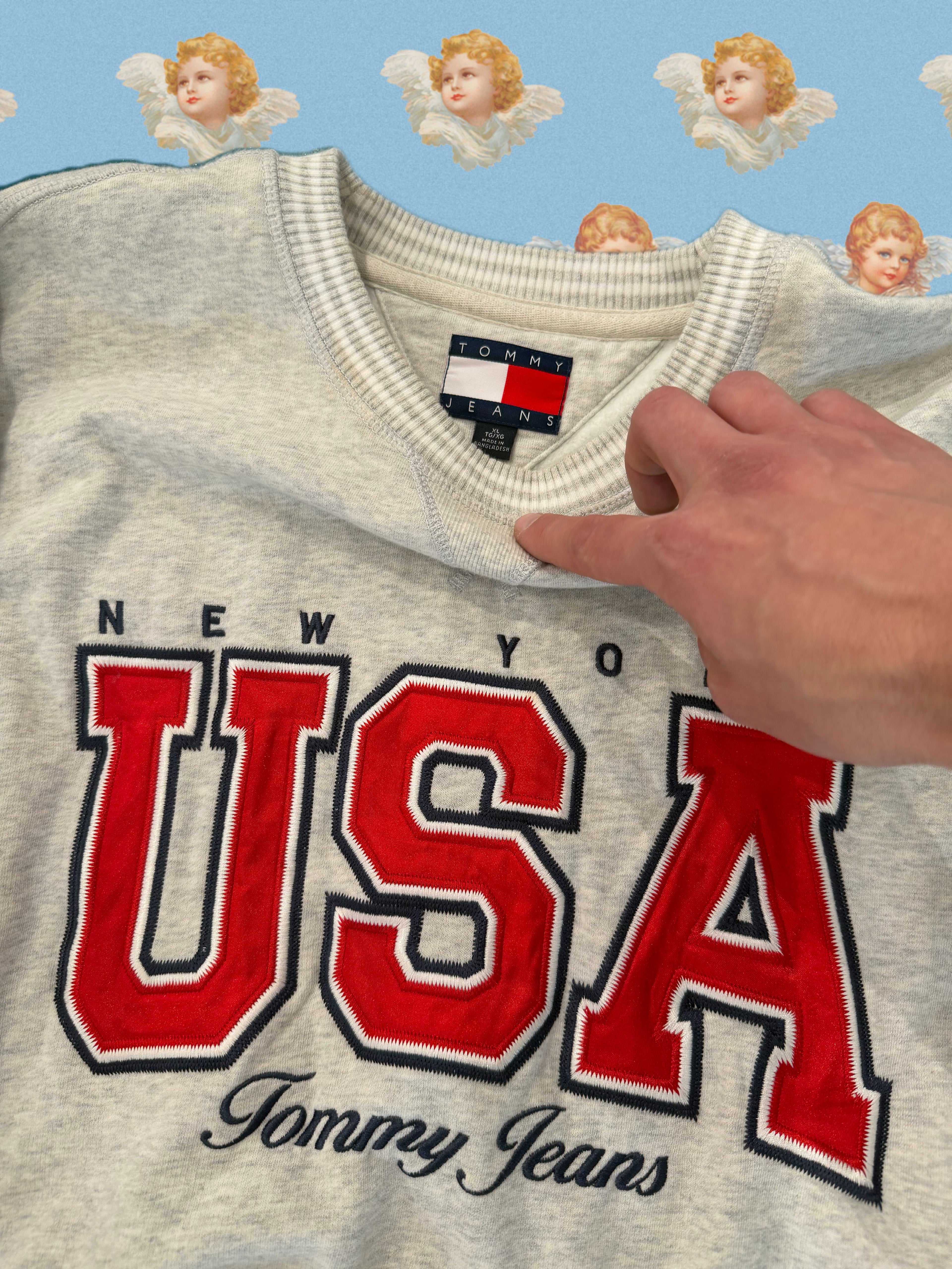 Vintage Tommy Jeans USA Crewneck (XL)
