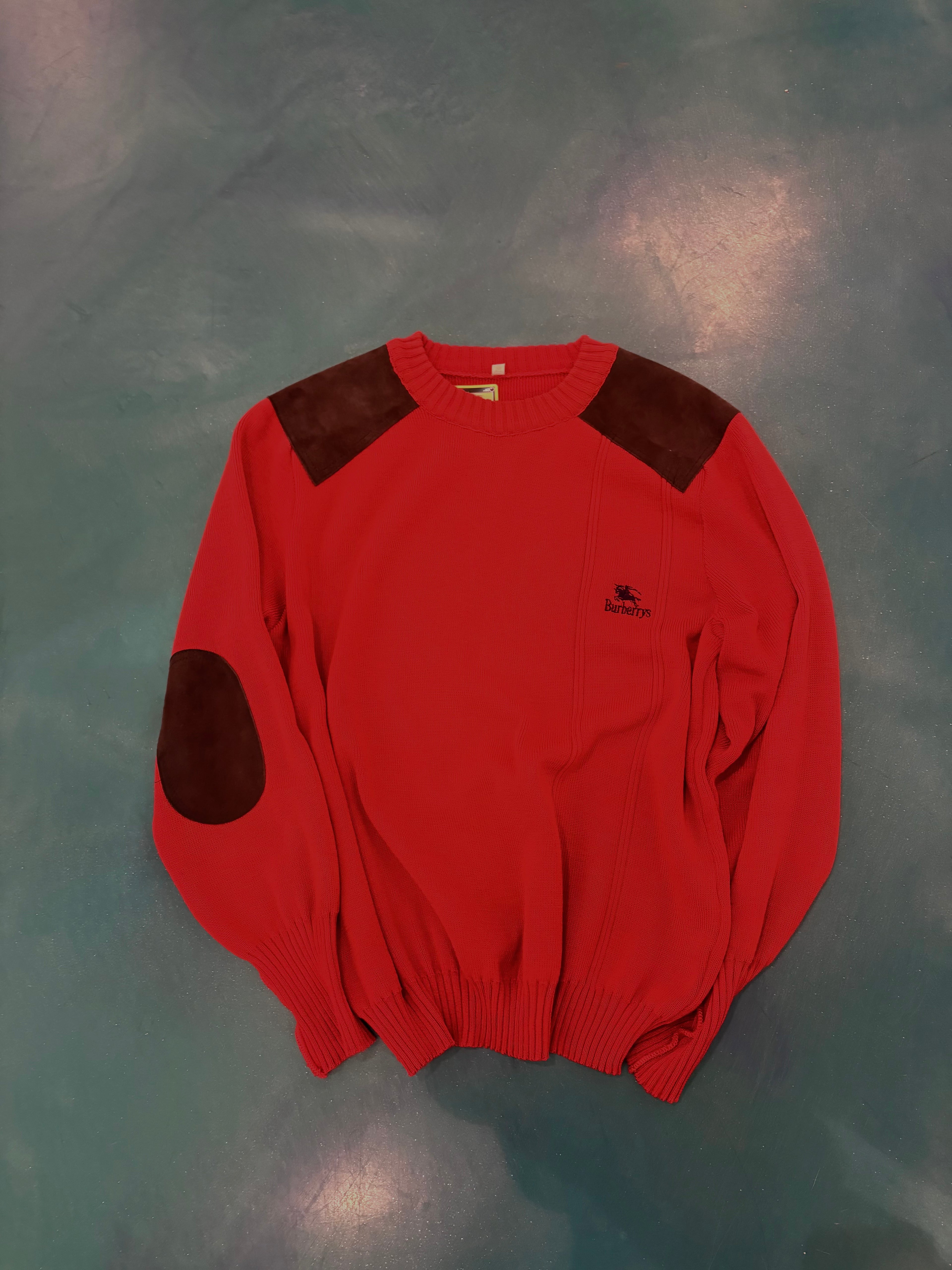 90’s Burberry Knit Sweater (L) D