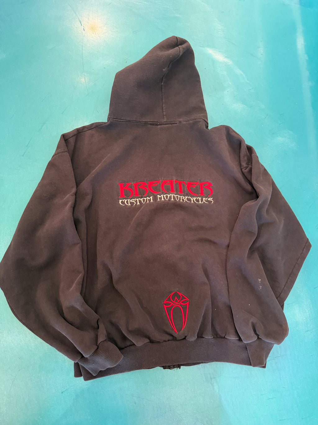 Vintage Kreater Custom Motorcycles Hoodie (XL)
