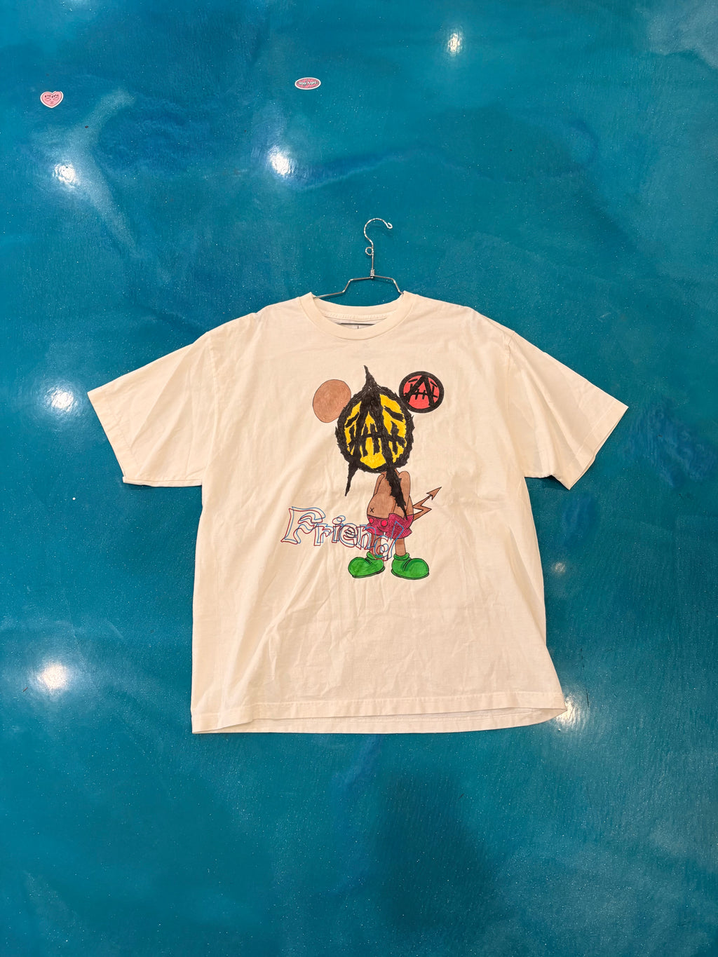 Travis Scott Utopia x St Michael 2A Tee Off White (XL, L) Mo