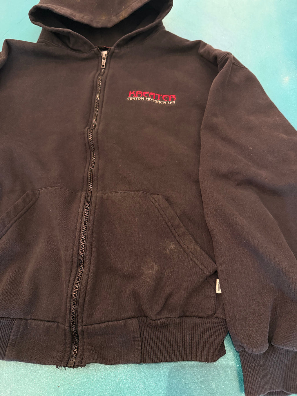 Vintage Kreater Custom Motorcycles Hoodie (XL)