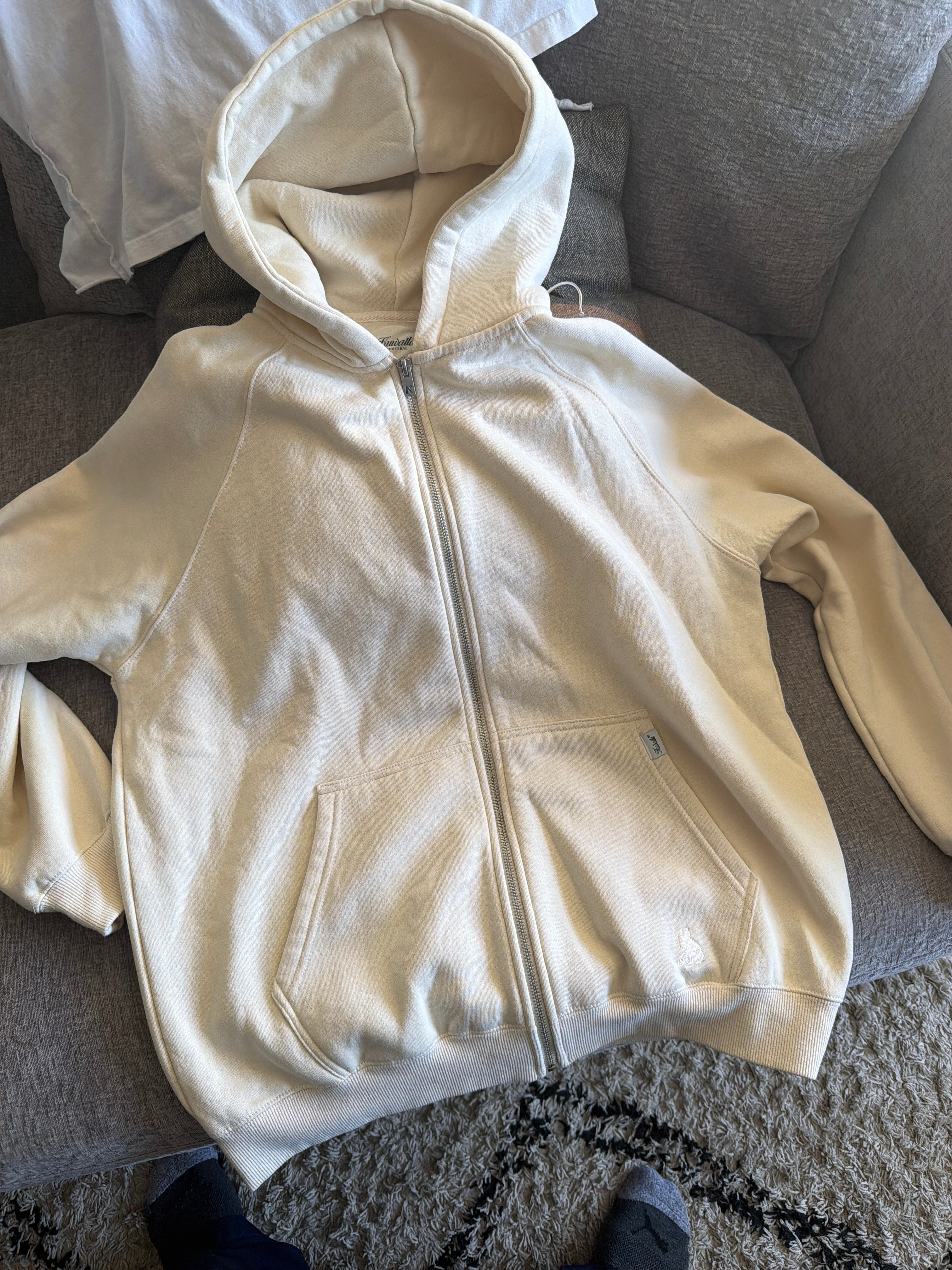 Kuwalla cream zip hoodie