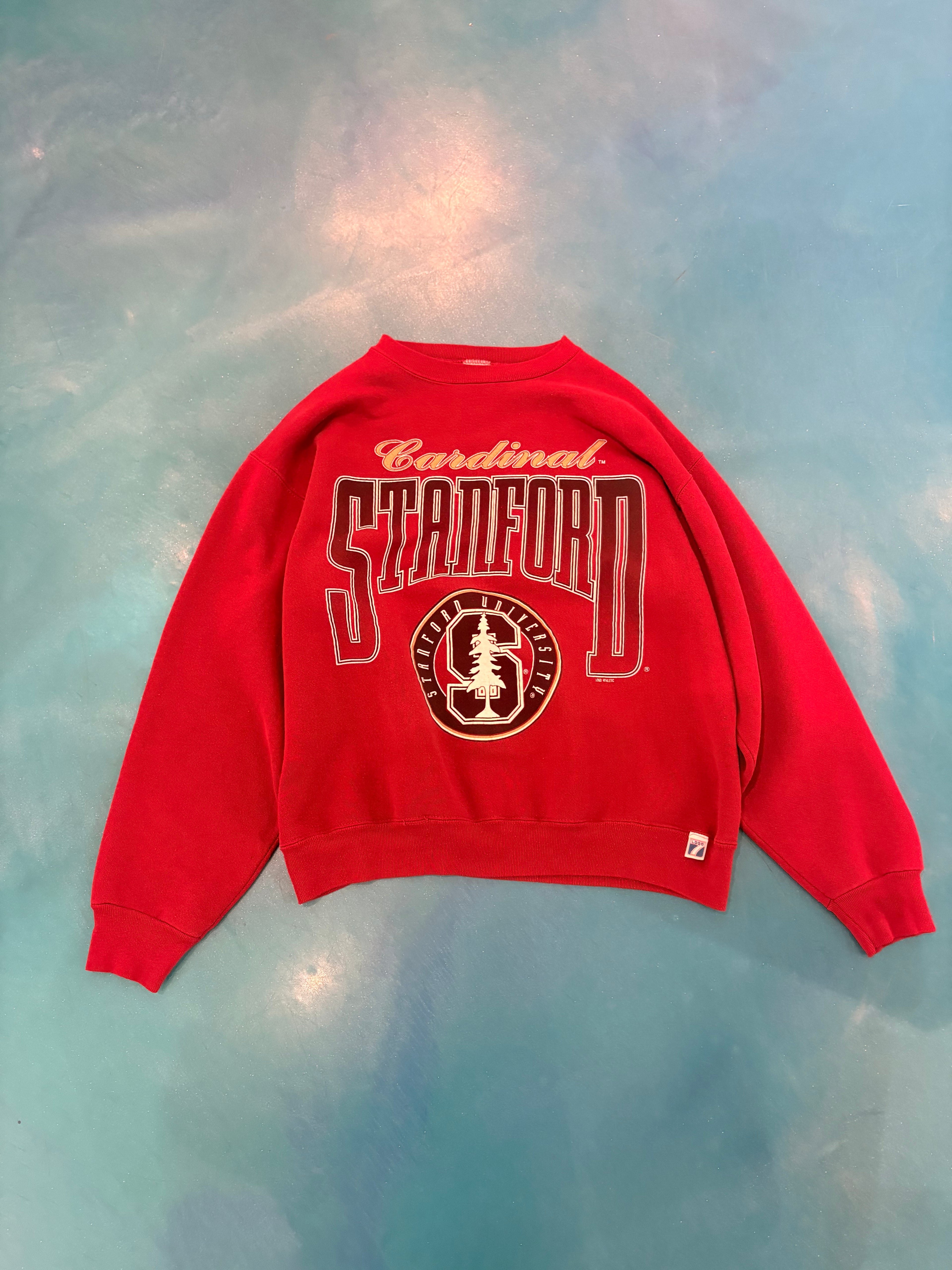Vintage Logo 7 Stanford Cardinal Crewneck (L)