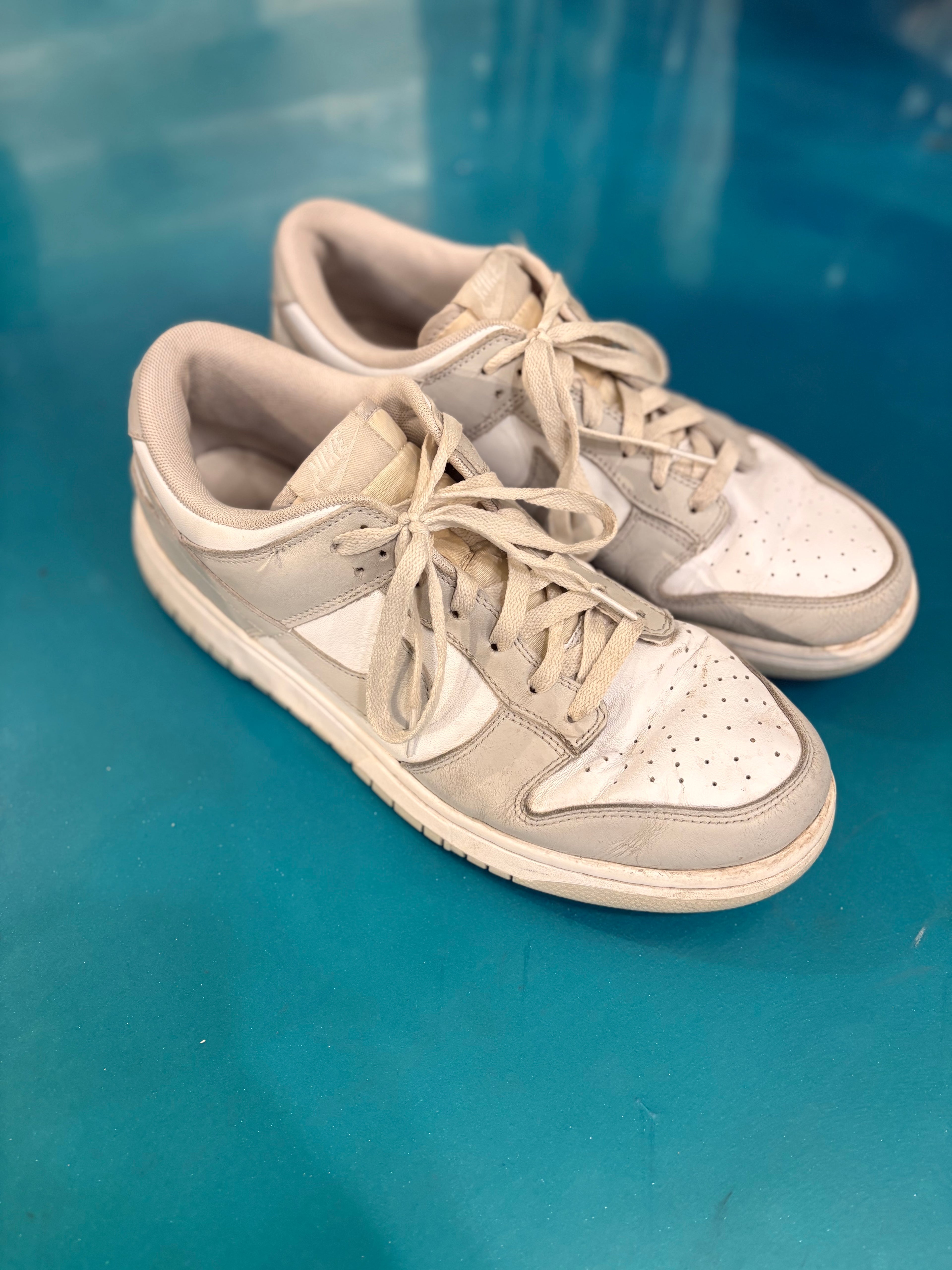 Grey/White Jordan 1 Dunk Low (M 12)