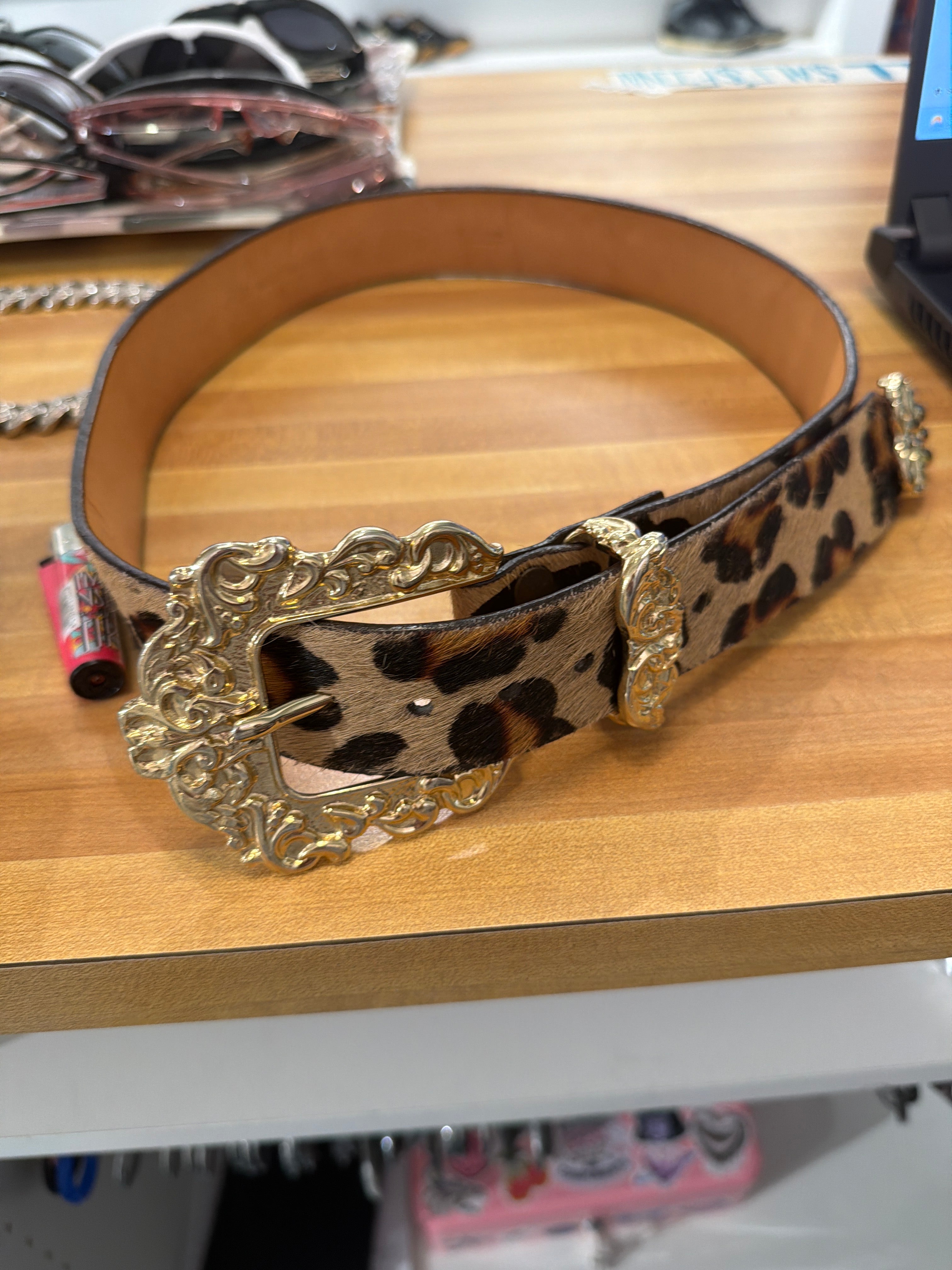 Brave Leopard Print Belt