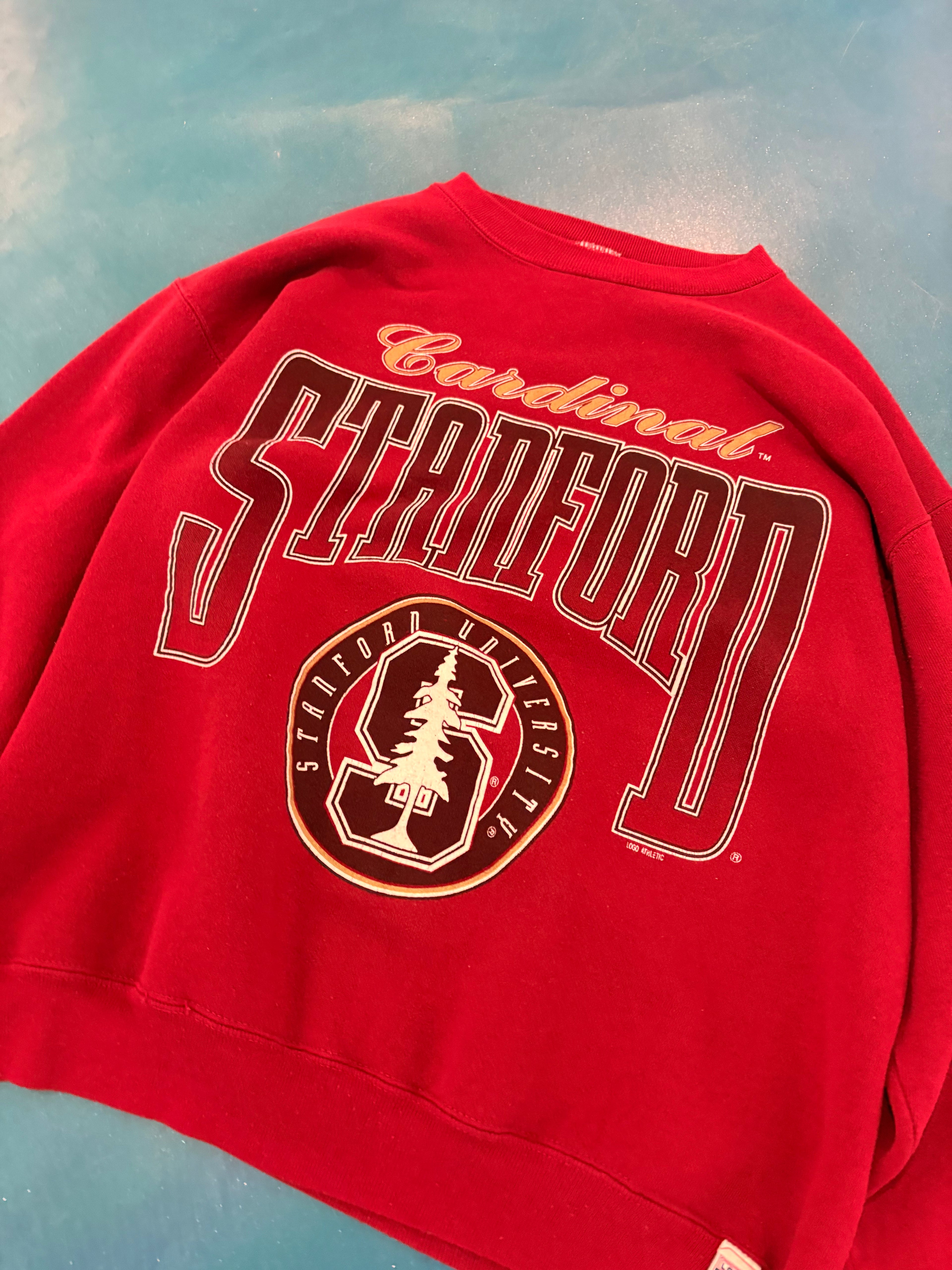 Vintage Logo 7 Stanford Cardinal Crewneck (L)