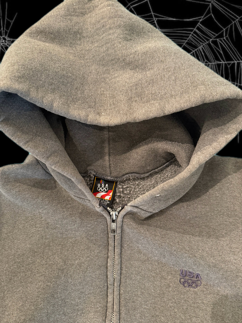 Vintage USA Olympics Zip Up Hoodie (L)