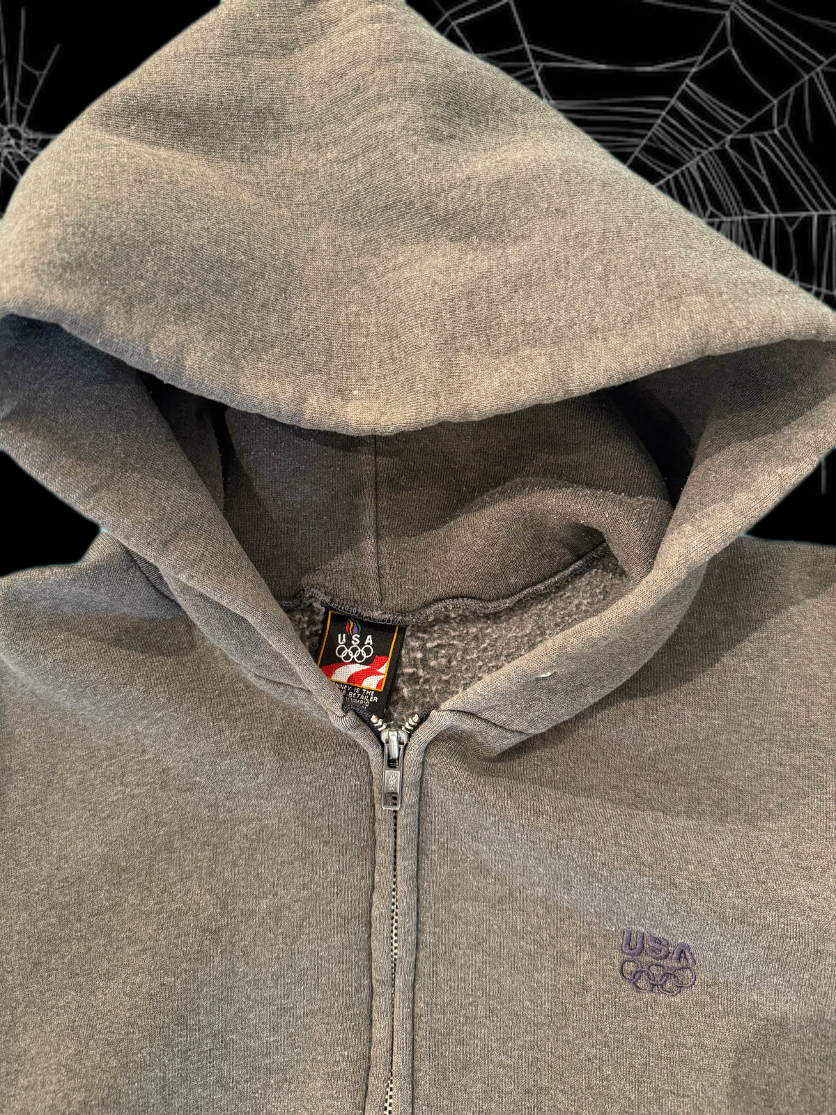 Vintage USA Olympics Zip Up Hoodie (L)