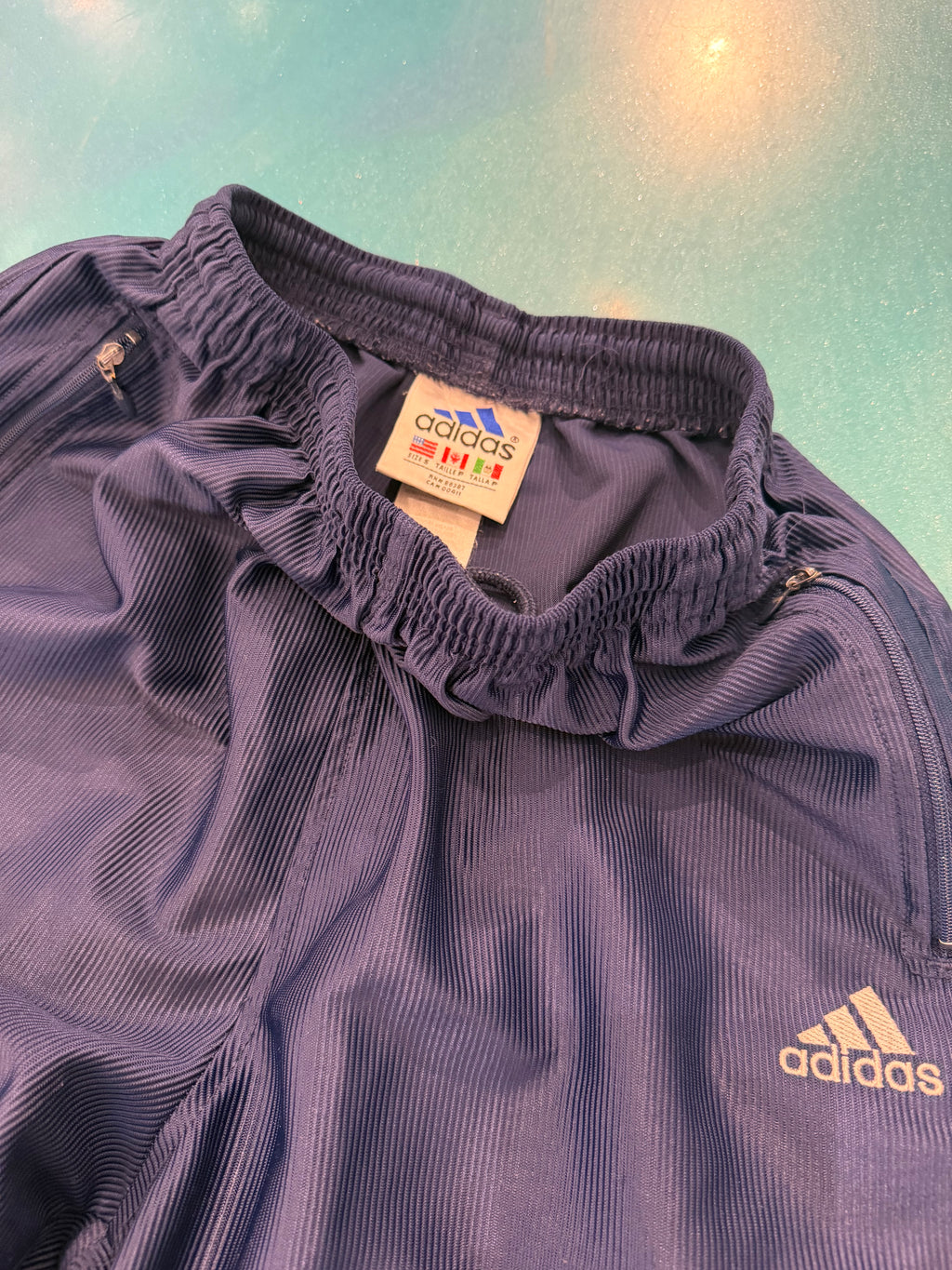 90s Adidas Pleated Track Pants (S)