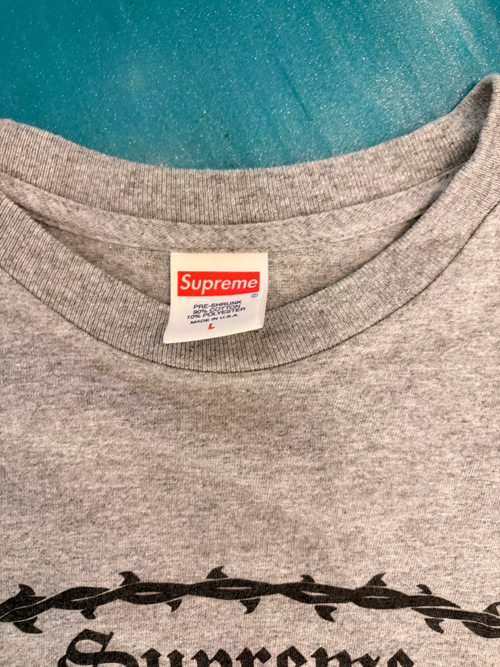 Supreme Eternal Tee ("Burning Monk") (SS17) (L)