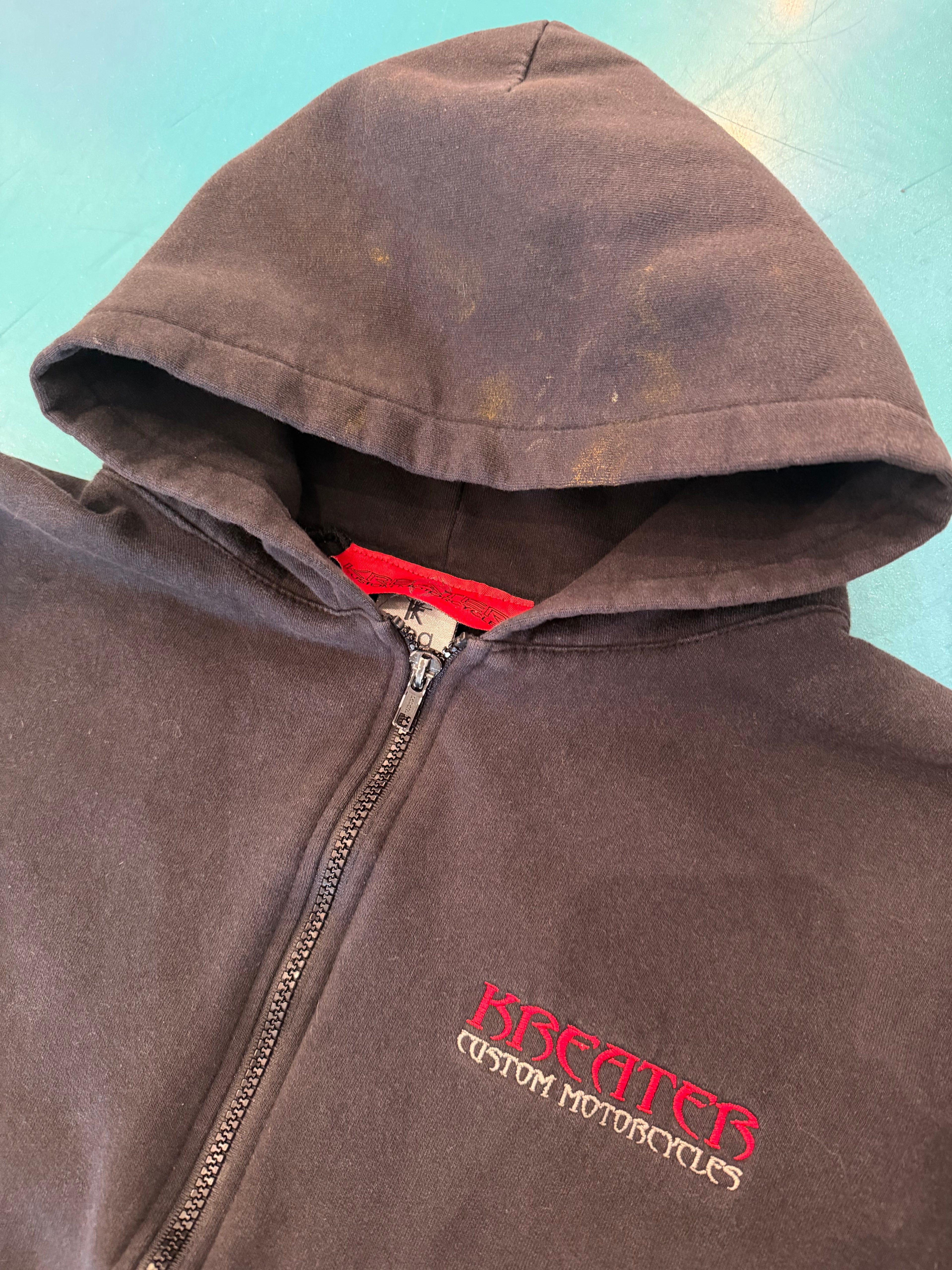 Vintage Kreater Custom Motorcycles Hoodie (XL)