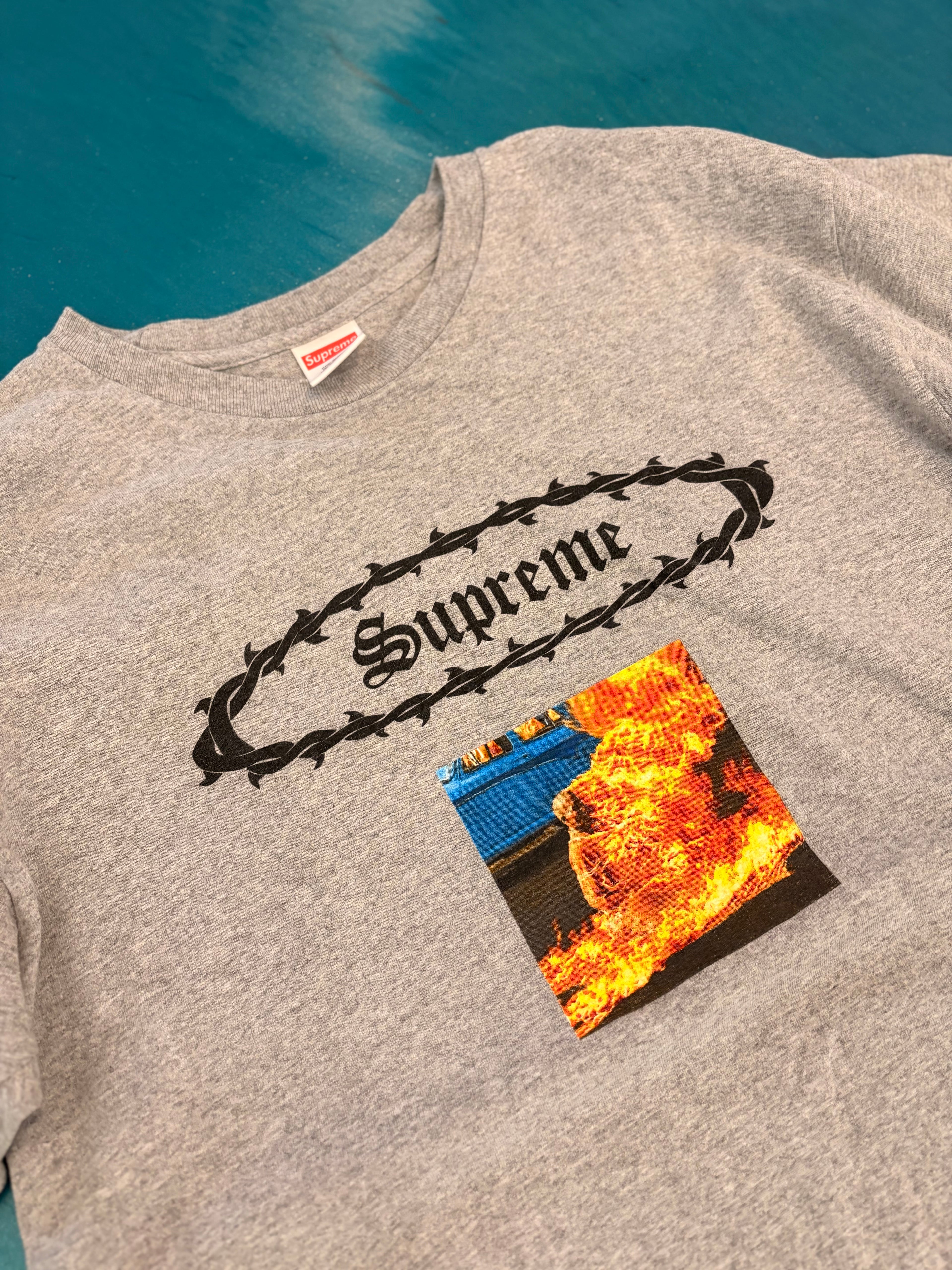 Supreme Eternal Tee ("Burning Monk") (SS17) (L)