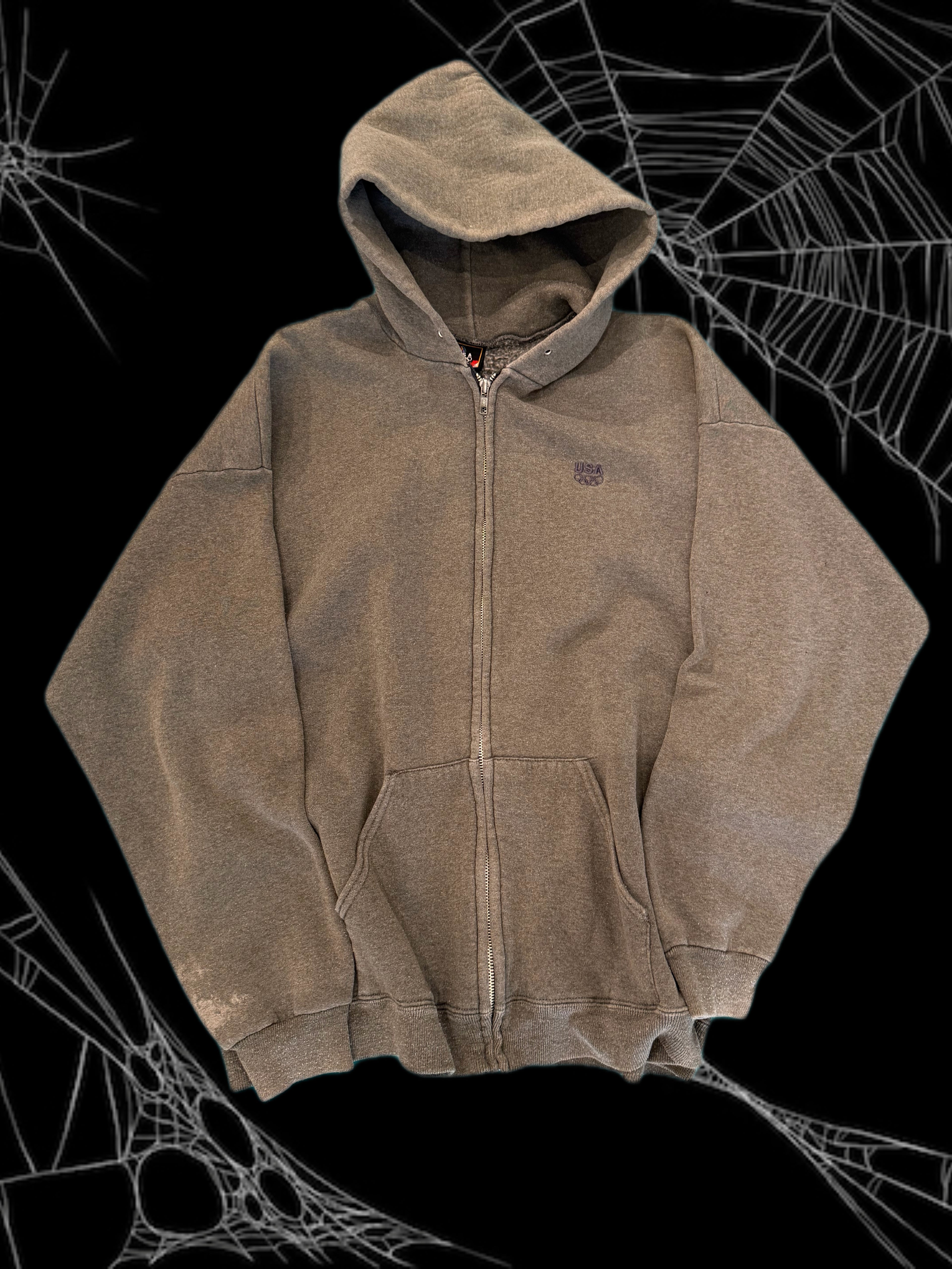 Vintage USA Olympics Zip Up Hoodie (L)