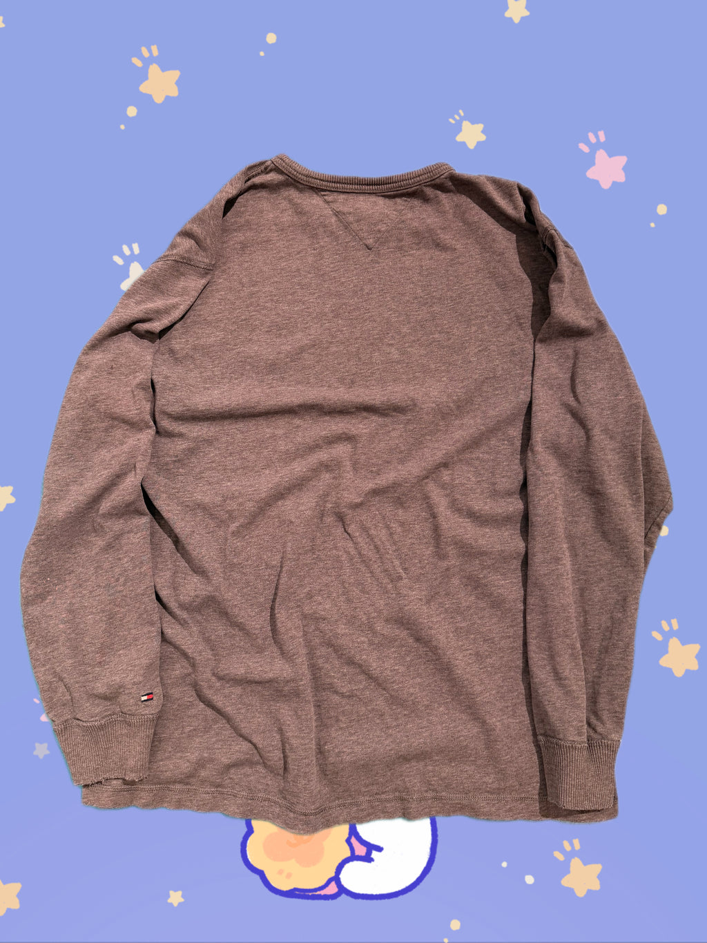Distressed Tommy Hilfiger Longsleeve (XL)
