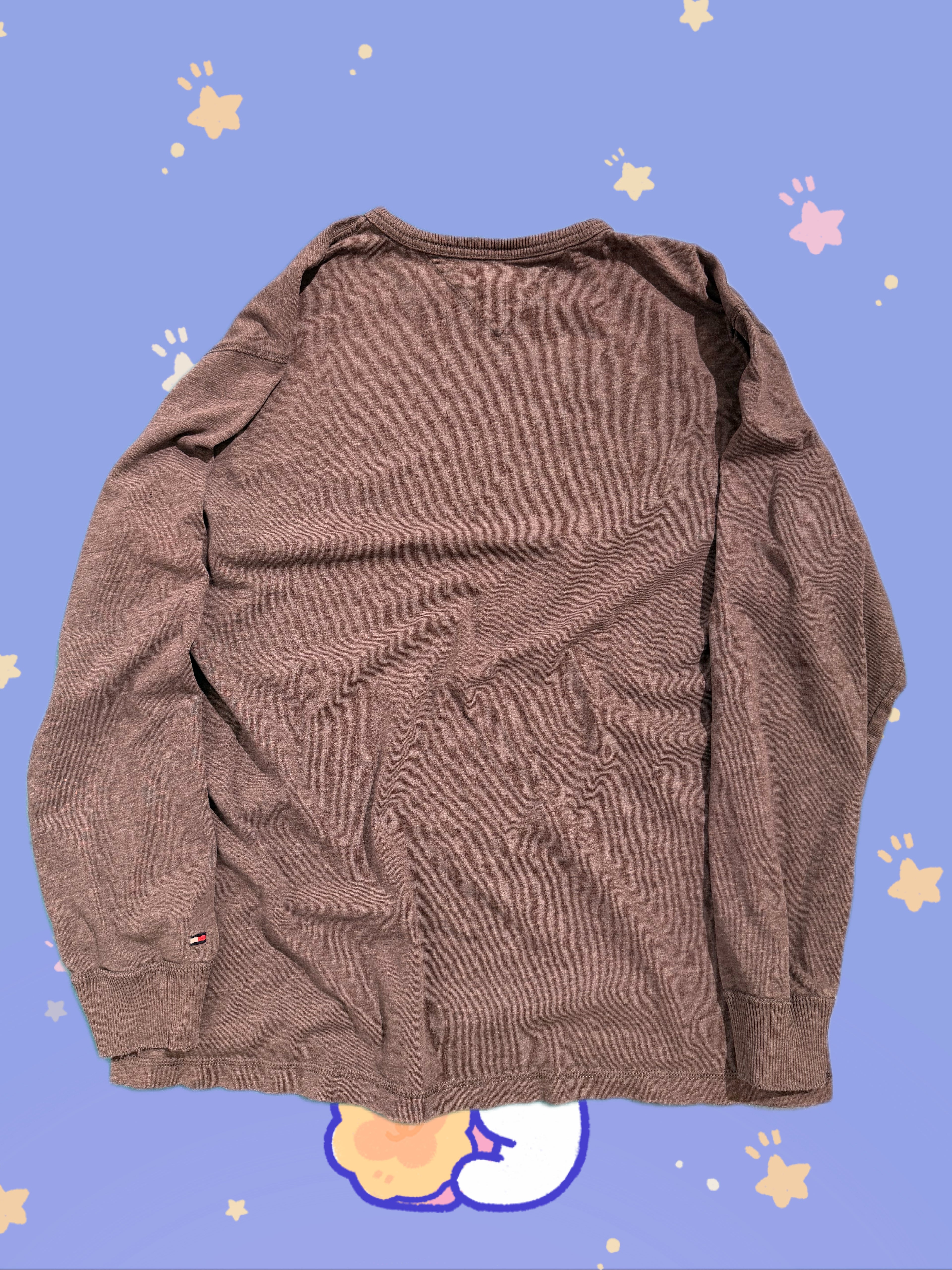 Distressed Tommy Hilfiger Longsleeve (XL)