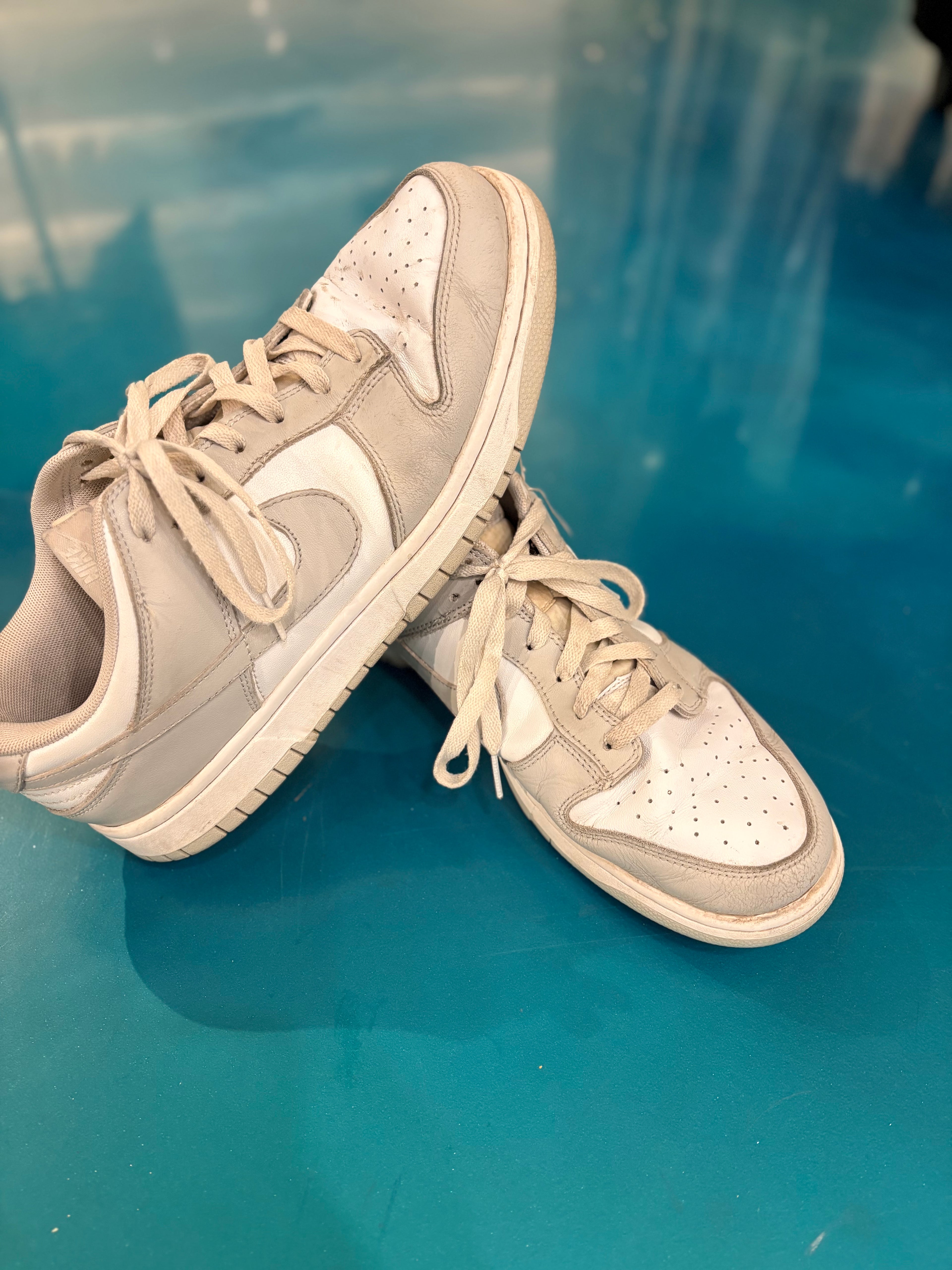Grey/White Jordan 1 Dunk Low (M 12)