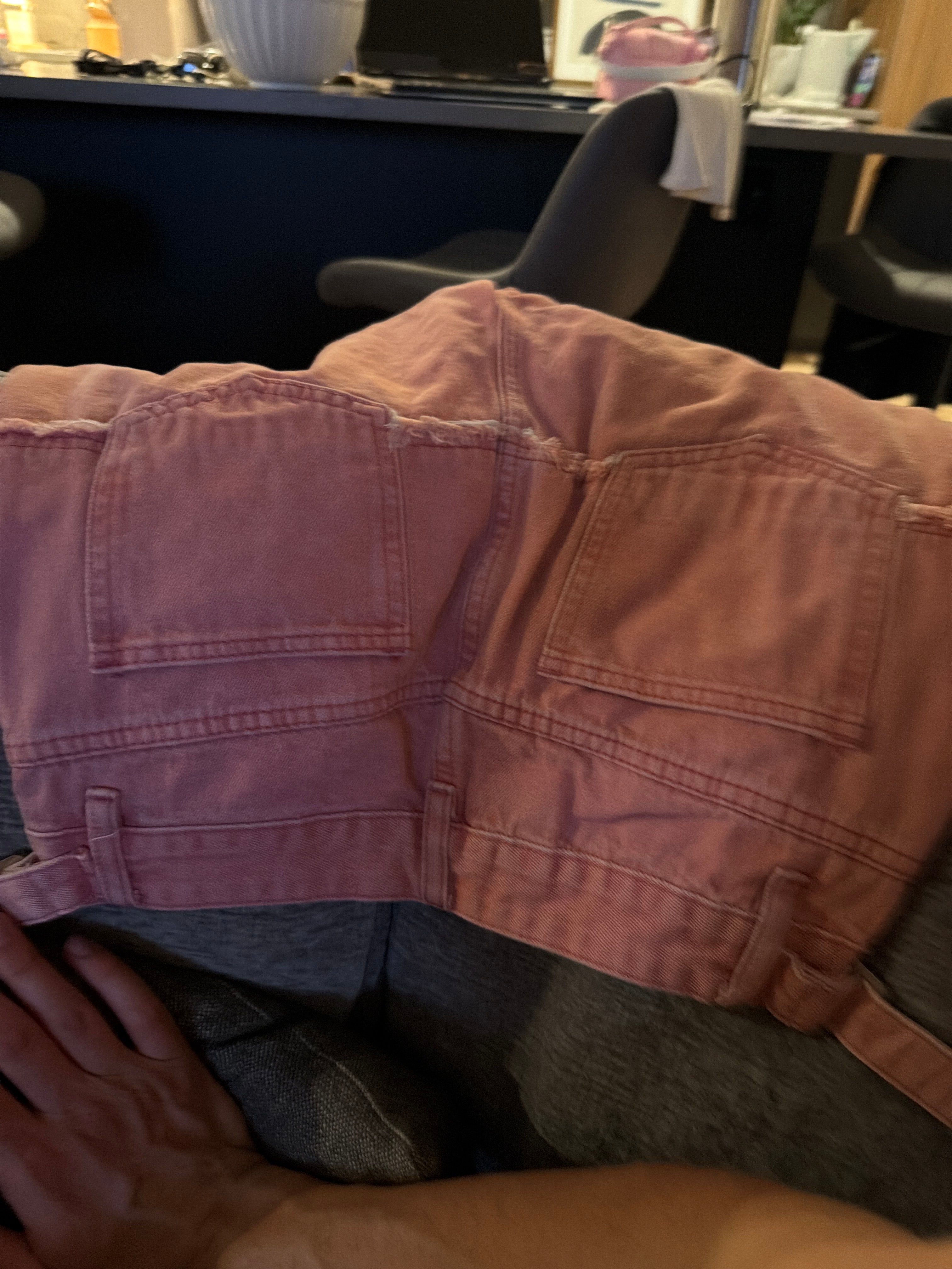 Pink cargo pants