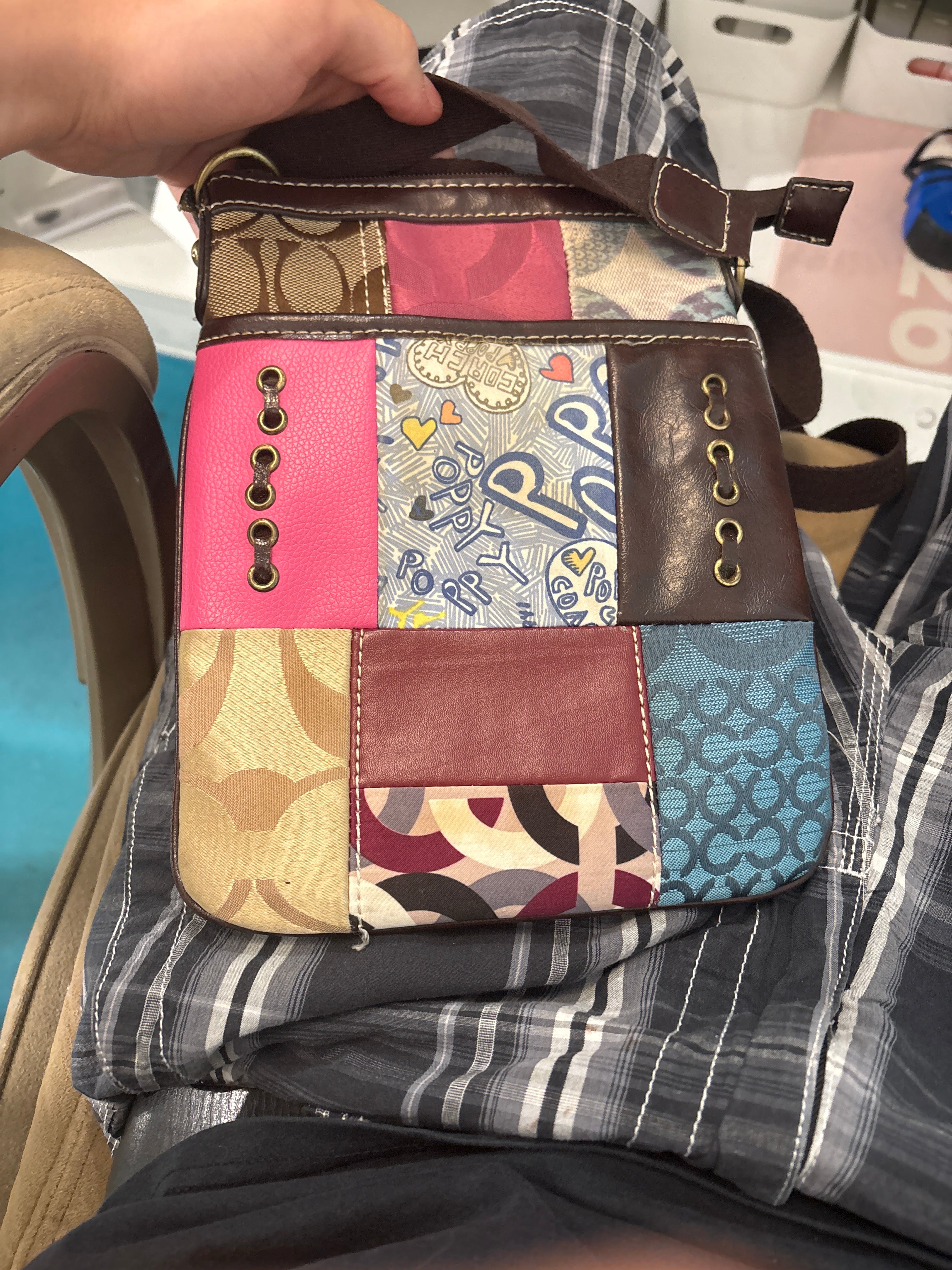 coach patchwork shoulder bag D