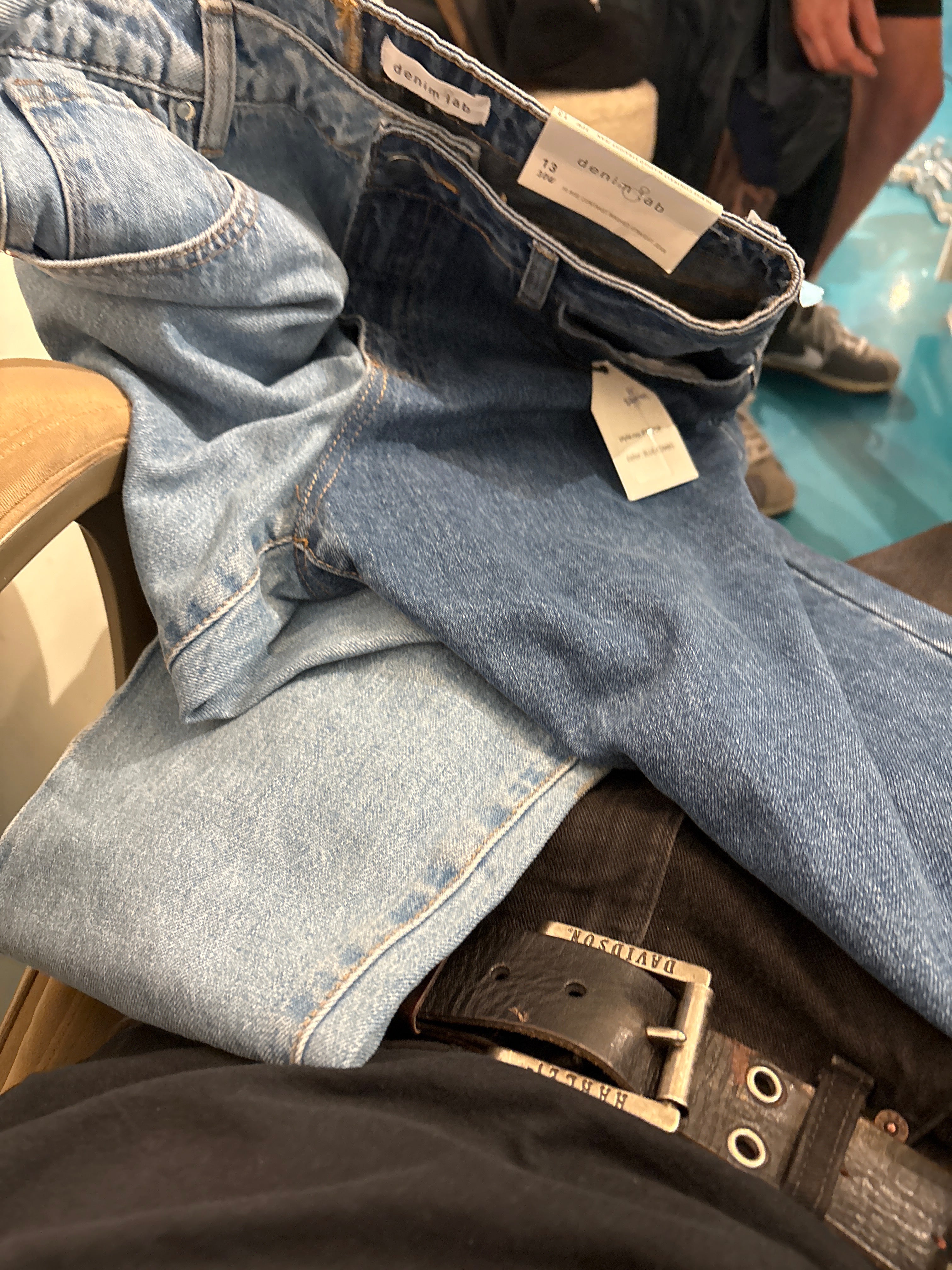 denim lab 2 tone jeans