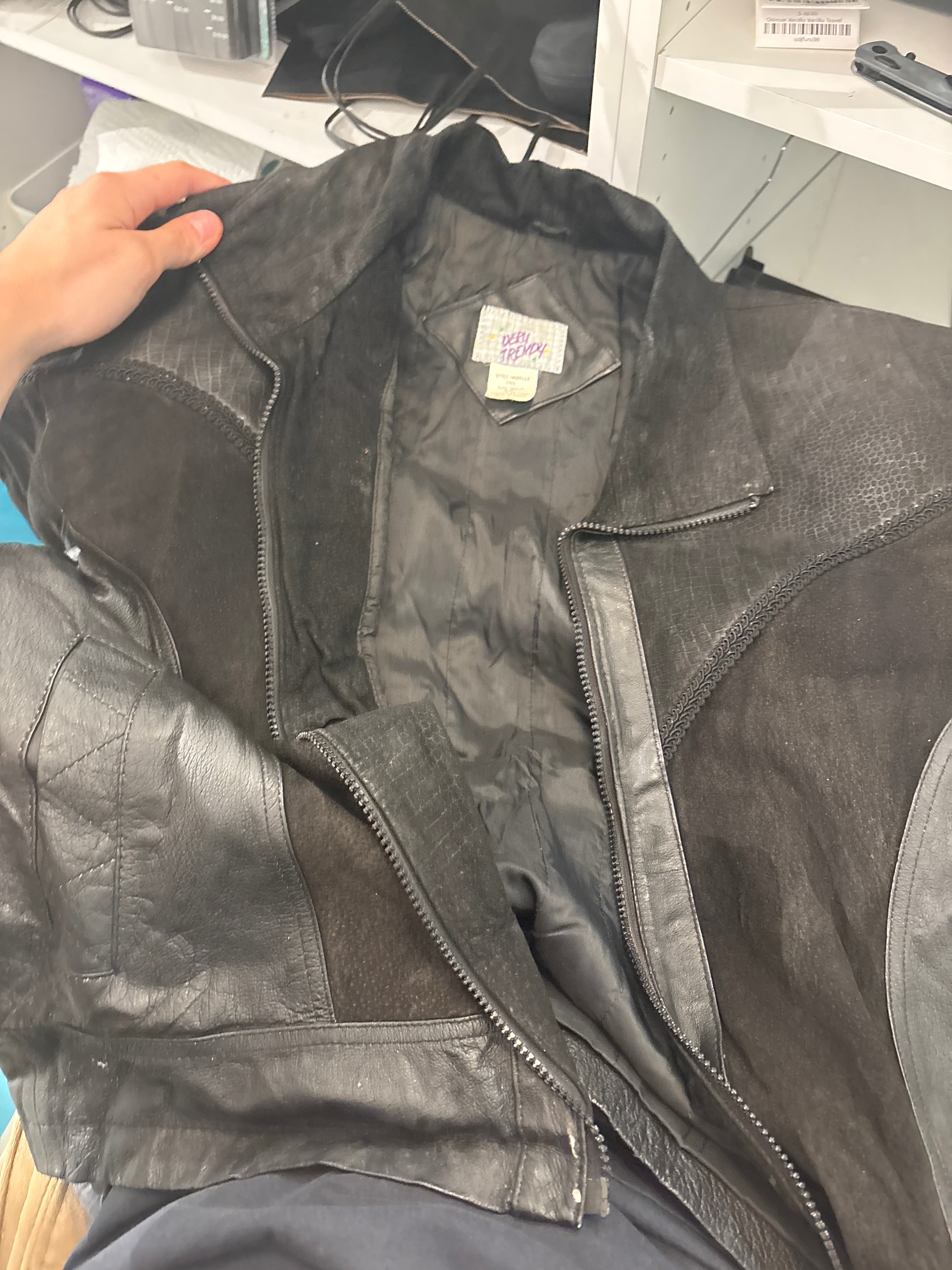 80’s leather jacket VT D