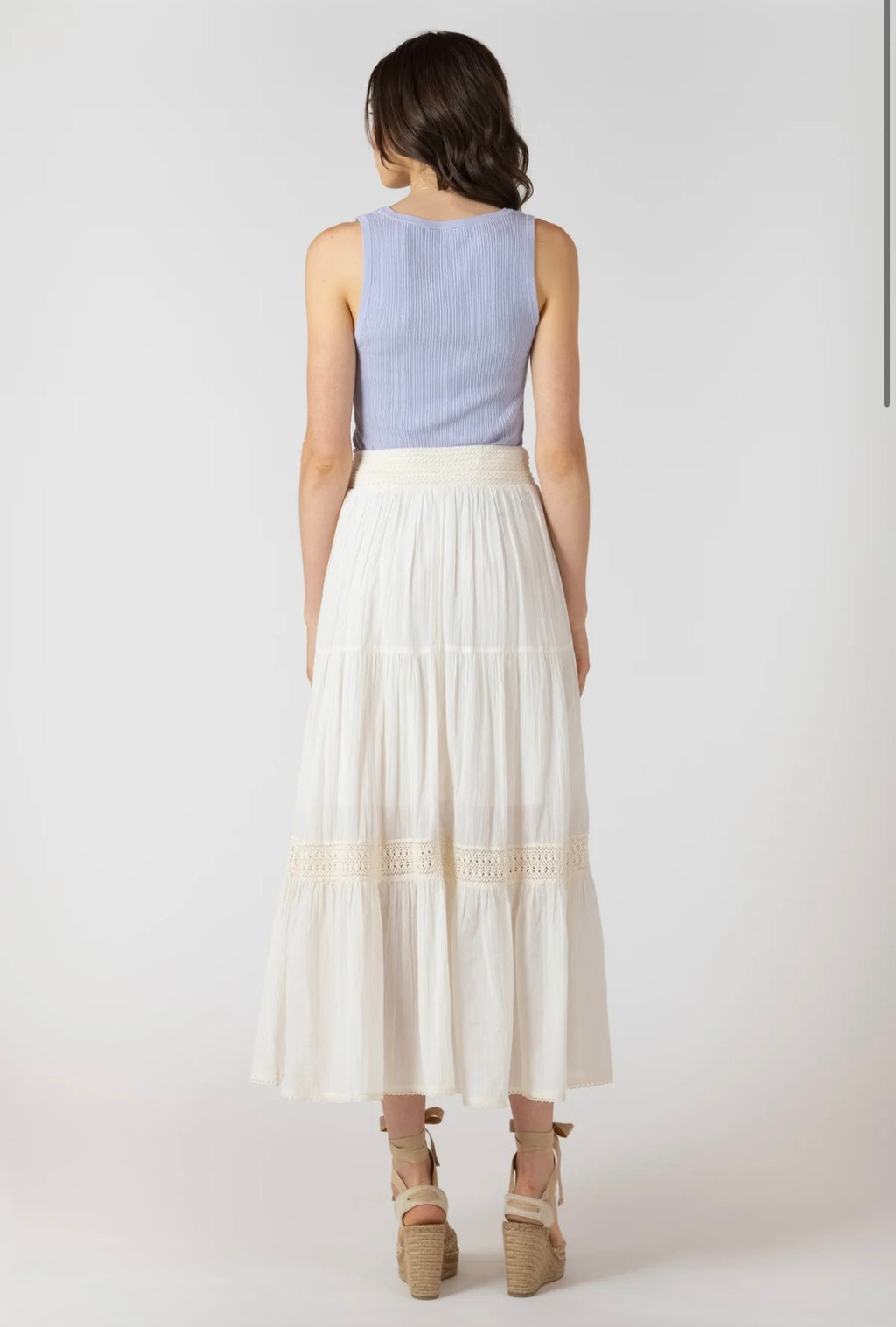 Dex Crochet Tiered Maxi Skirt (MWV)