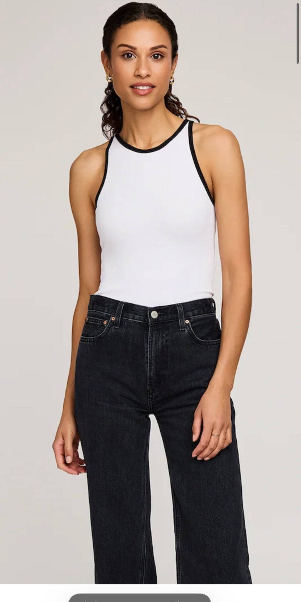 Gentle Fawn Ronan White Ringer Tee