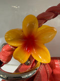 Orange Flower Hair Clip