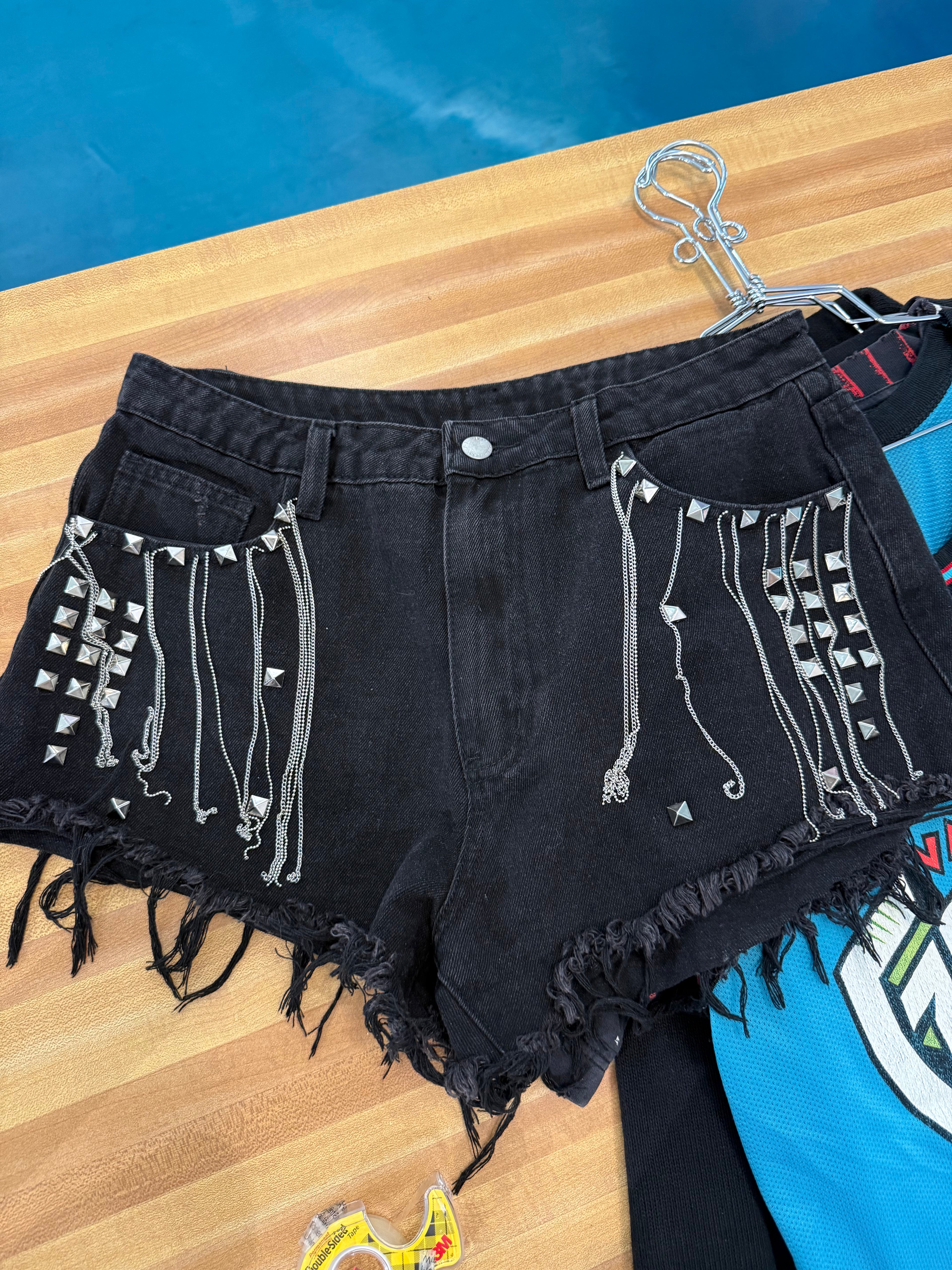 Black Western Shorts (L)