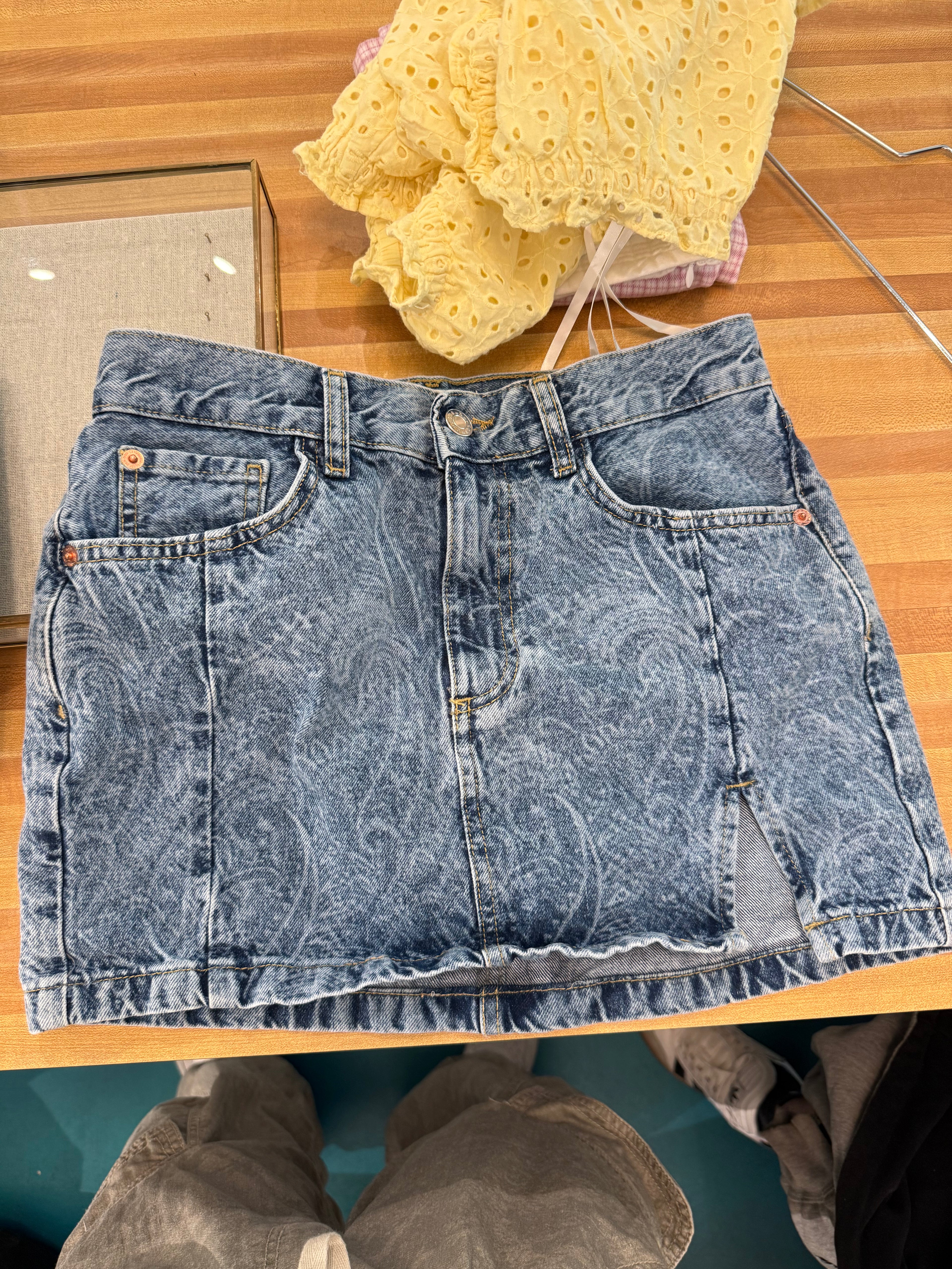 Swirl Ming Denim Skirt (XS)