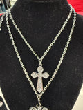 Too Bad Diamond Cross Necklace