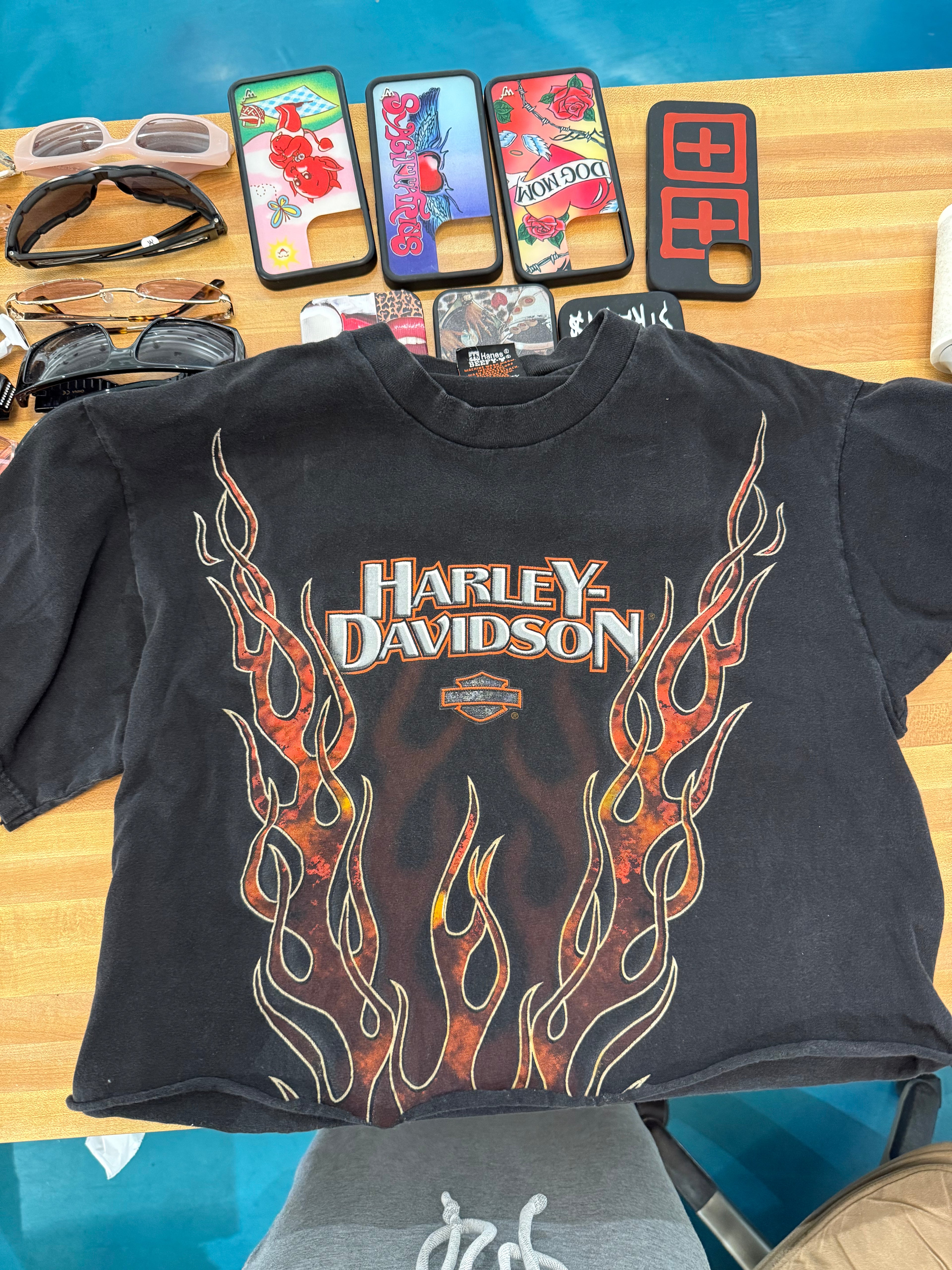 Vintage Harley Crop (S)