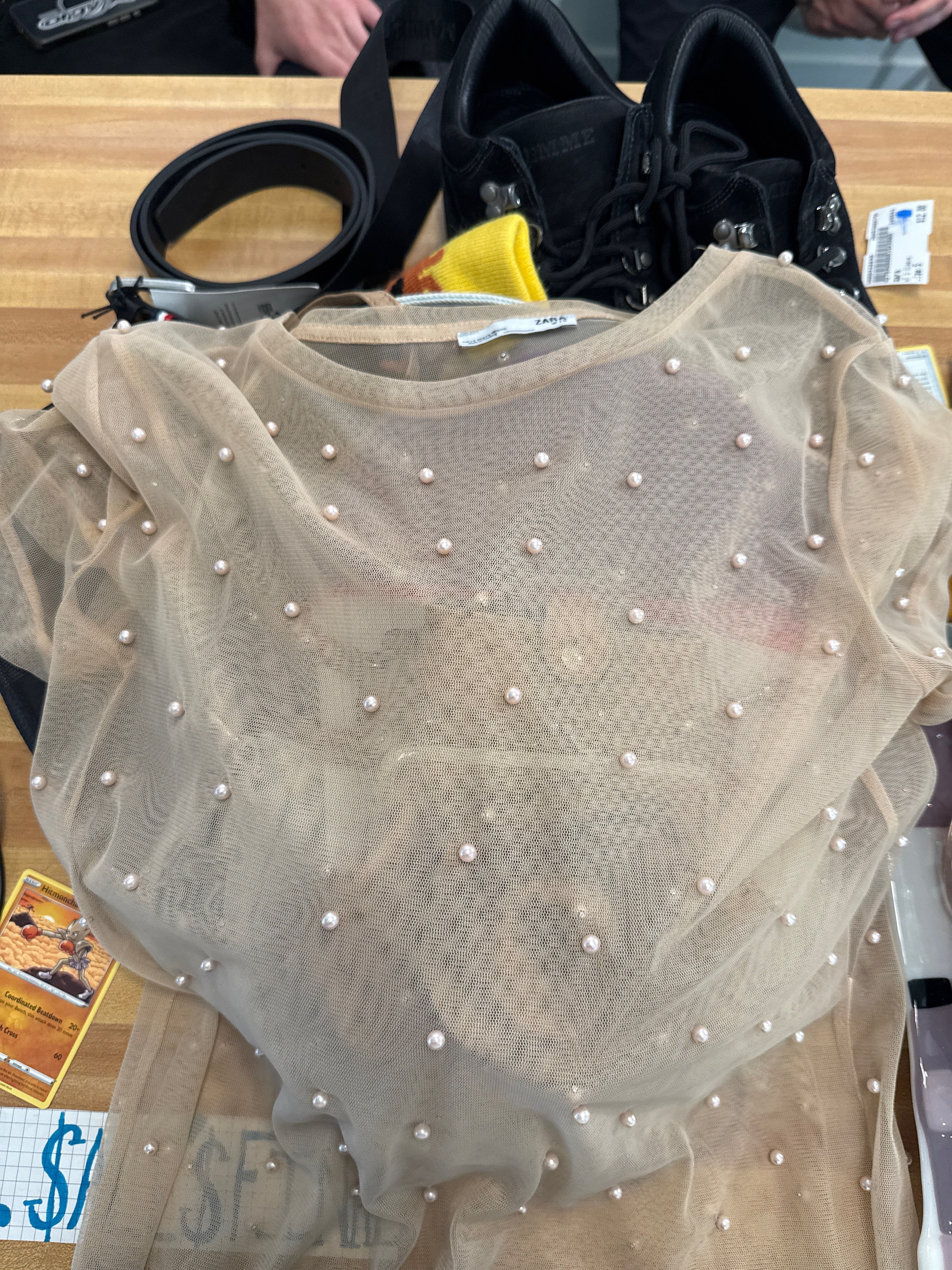 Mesh Zara Pearl Top (S)