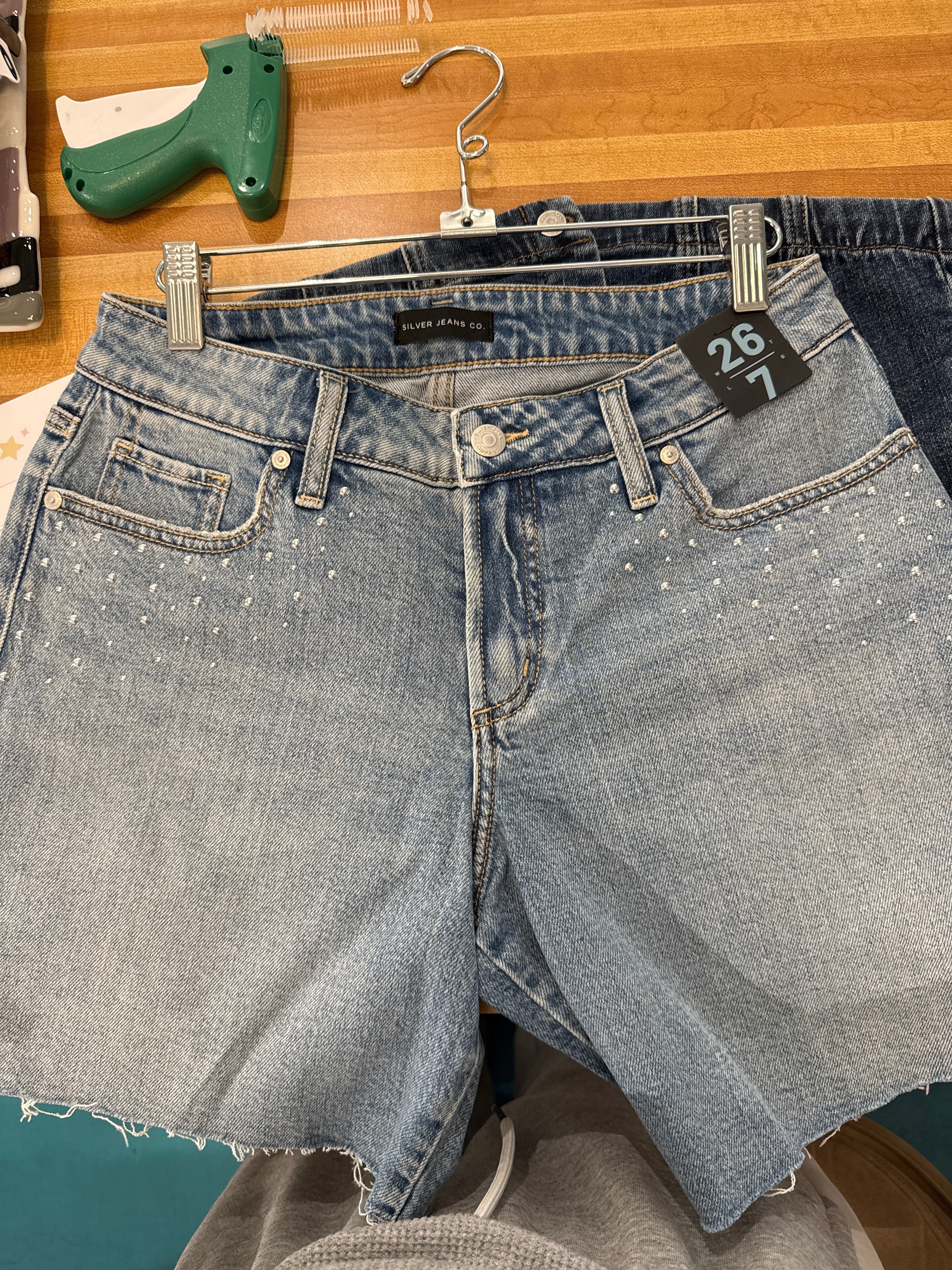 Silver Jeans Embellished Shorts (26)
