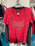 Pink Harley V Neck (L)