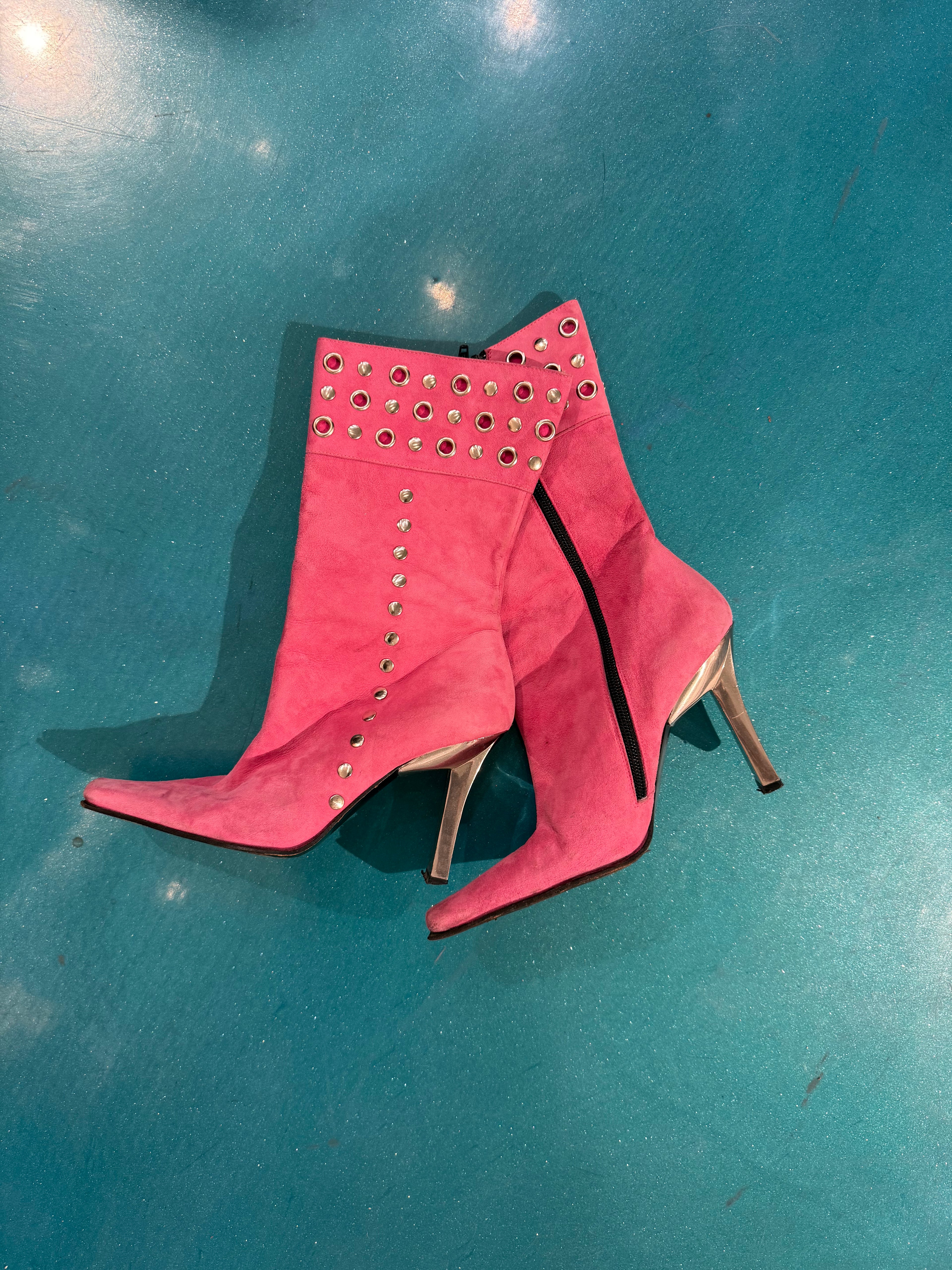 Y2K Bebe Hot Pink Boots (5.5)