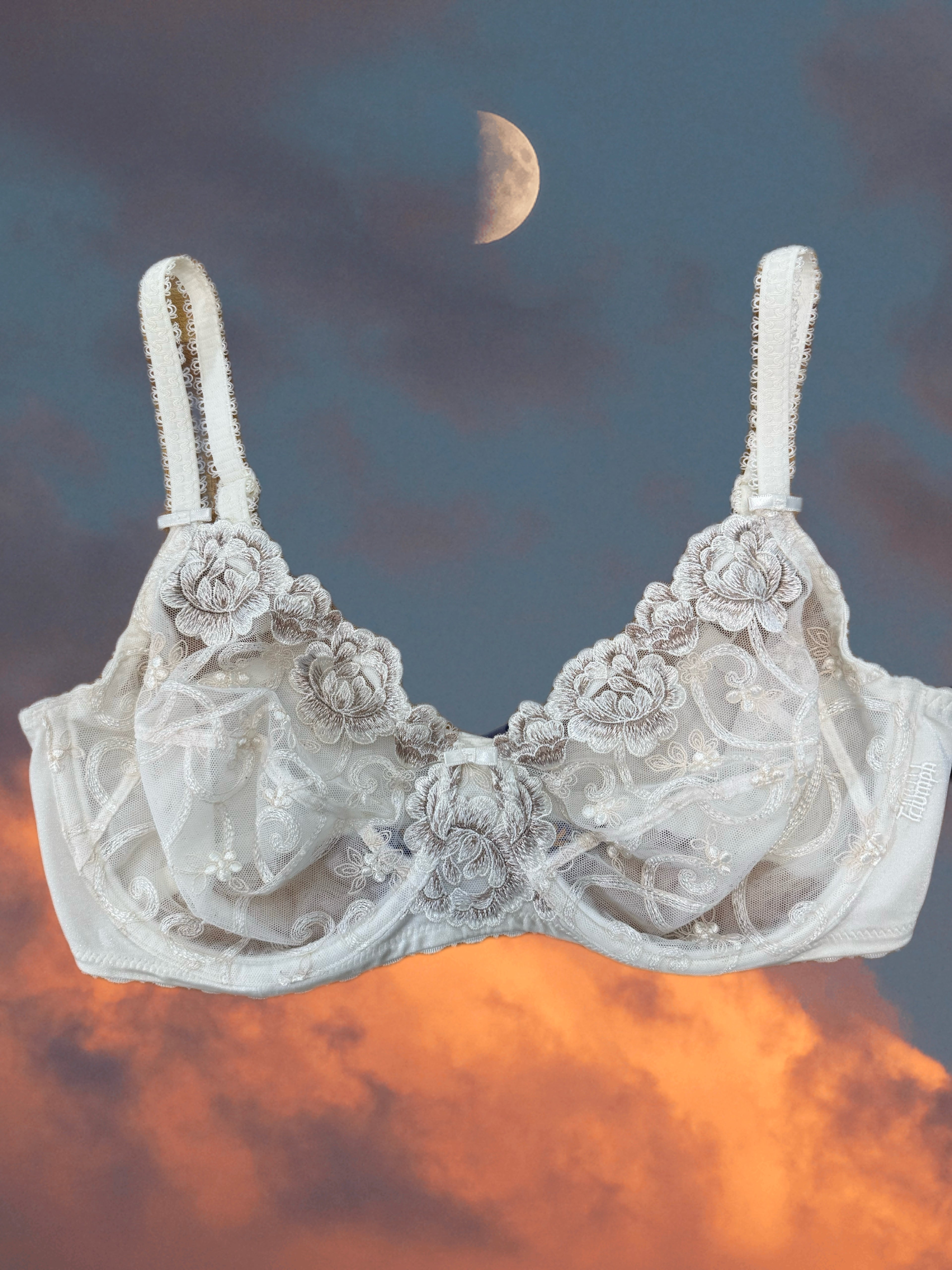 Floral Lace Bra (36DD)